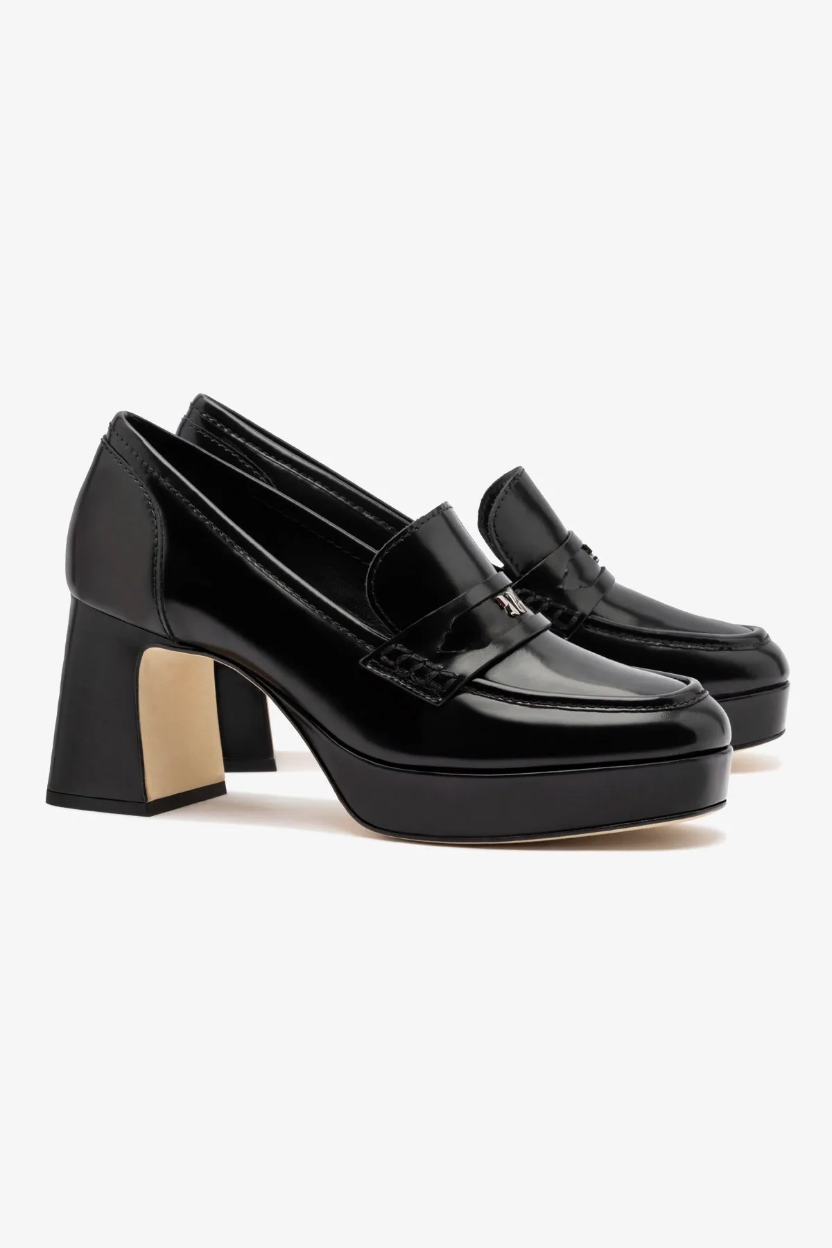Suki Platform In Black Box Leather sold by Larroude product image thumbnail 3