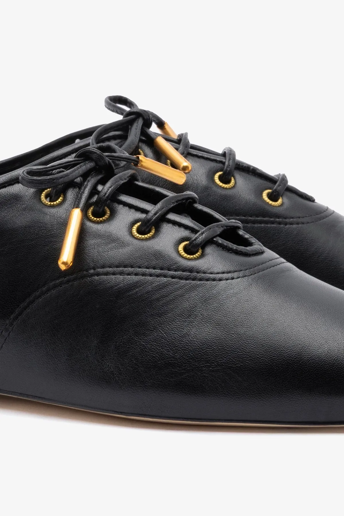 Liza Sneaker In Black Leather sold by Larroude product image thumbnail 4