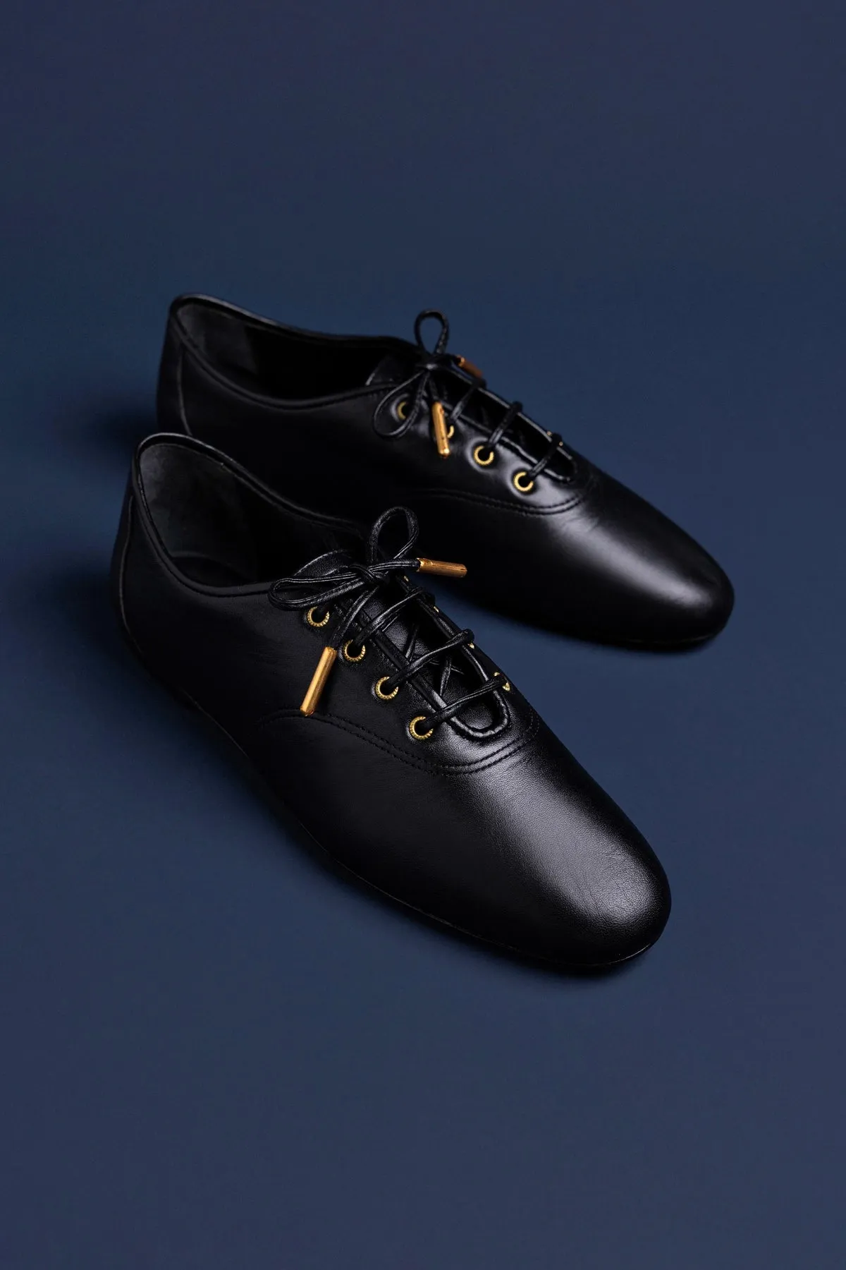 Liza Sneaker In Black Leather sold by Larroude product image thumbnail 2