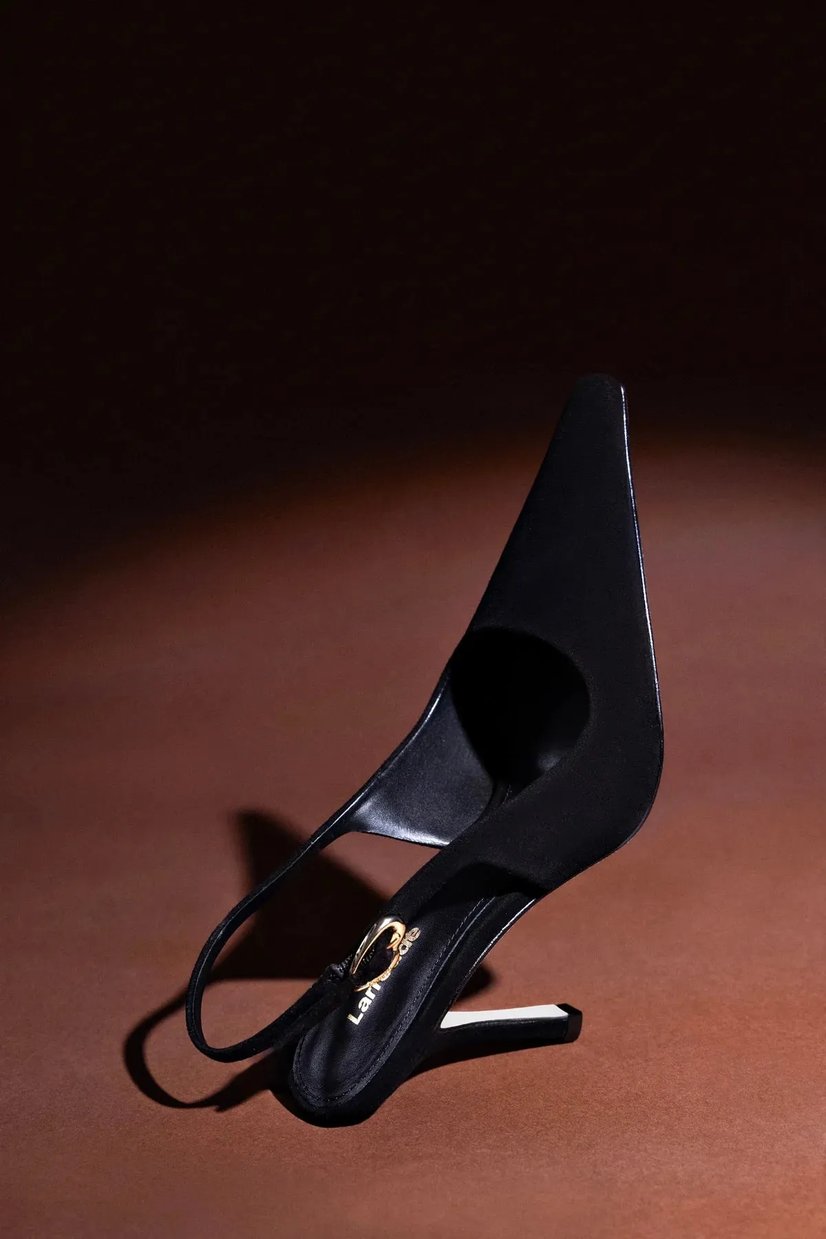 Carine Pump In Black Leather sold by Larroude product image thumbnail 2