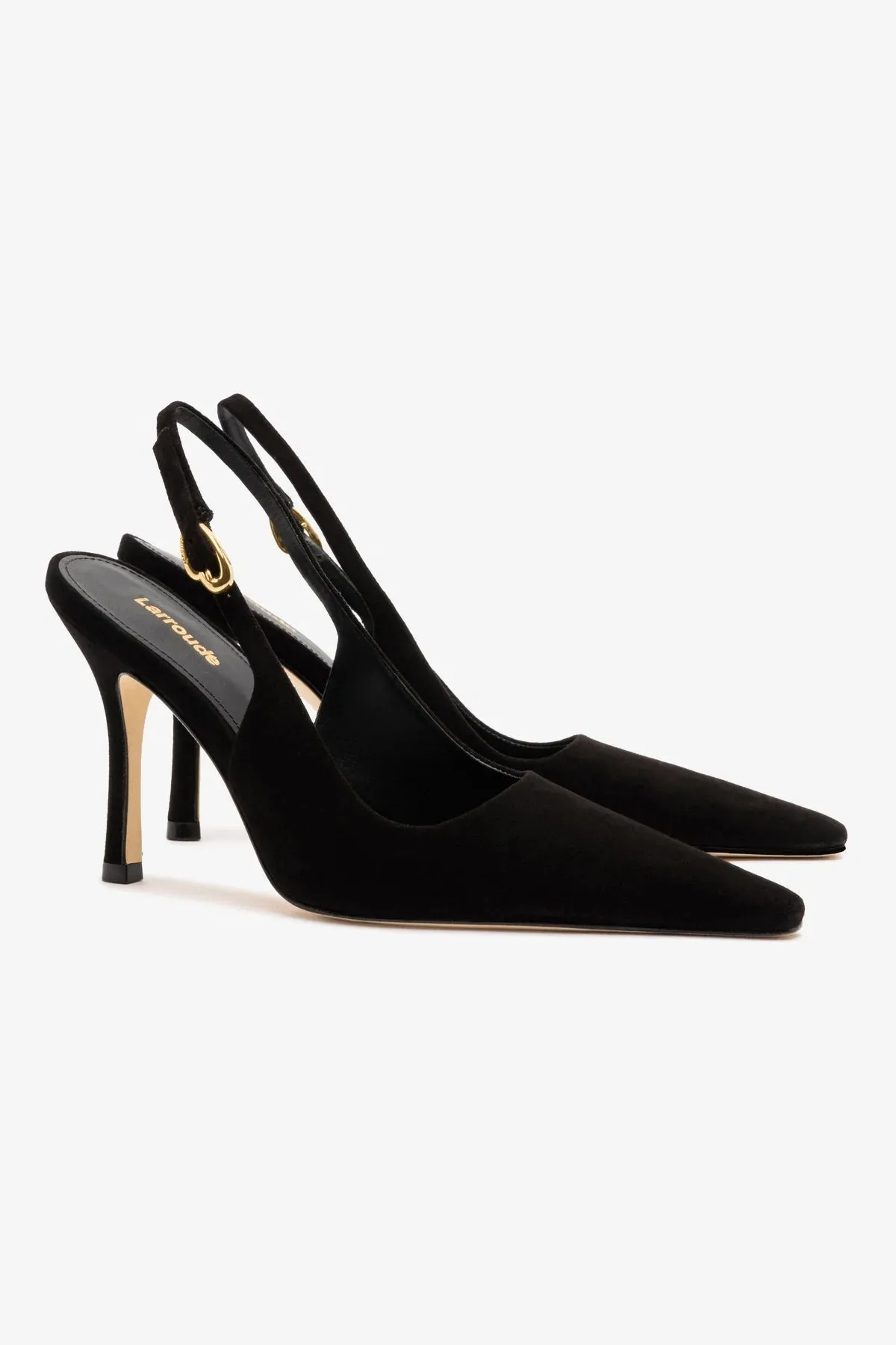 Carine Pump In Black Leather sold by Larroude product image thumbnail 3