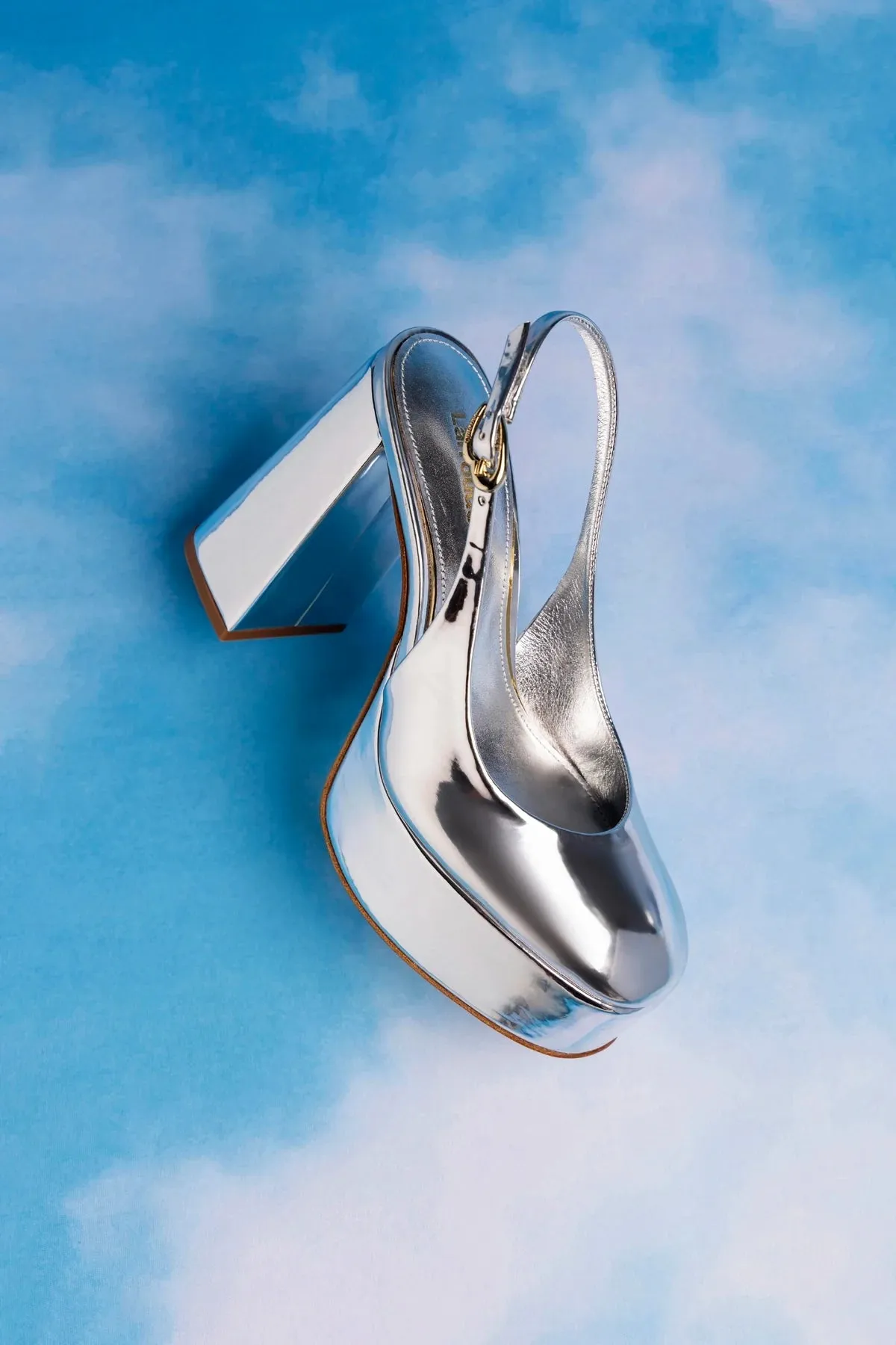 Ariana Hi In Silver Specchio sold by Larroude product image thumbnail 2
