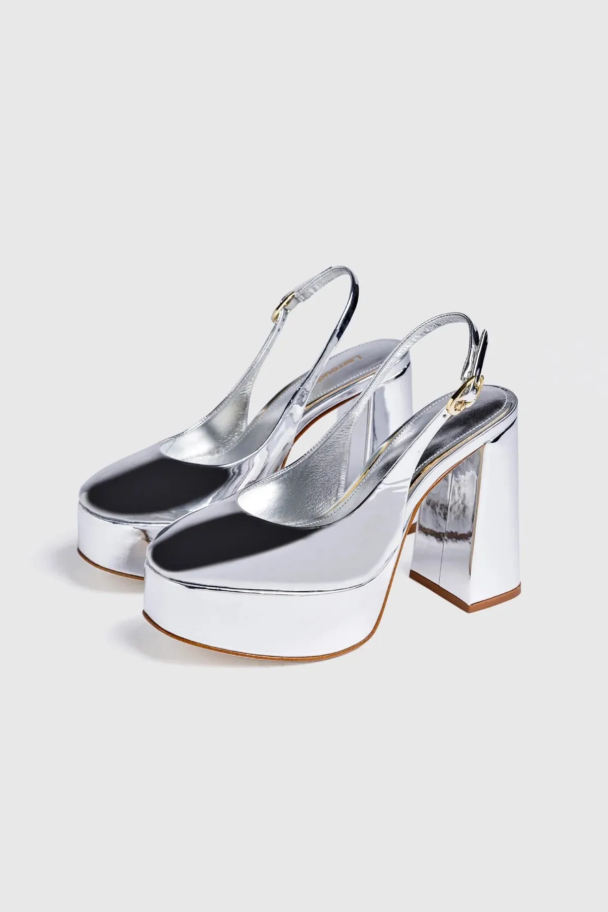 Ariana Hi In Silver Specchio sold by Larroude product image thumbnail 5
