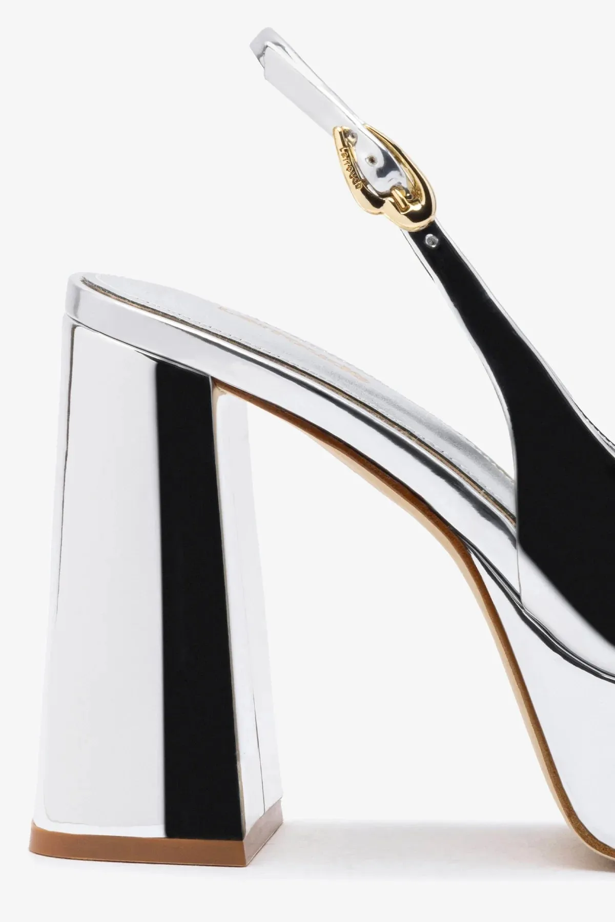 Ariana Hi In Silver Specchio sold by Larroude product image thumbnail 4