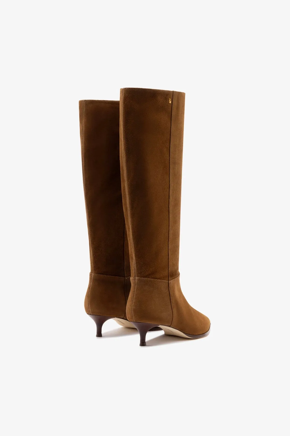 Kate Kitten Boot In Russet Suede sold by Larroude product image thumbnail 3