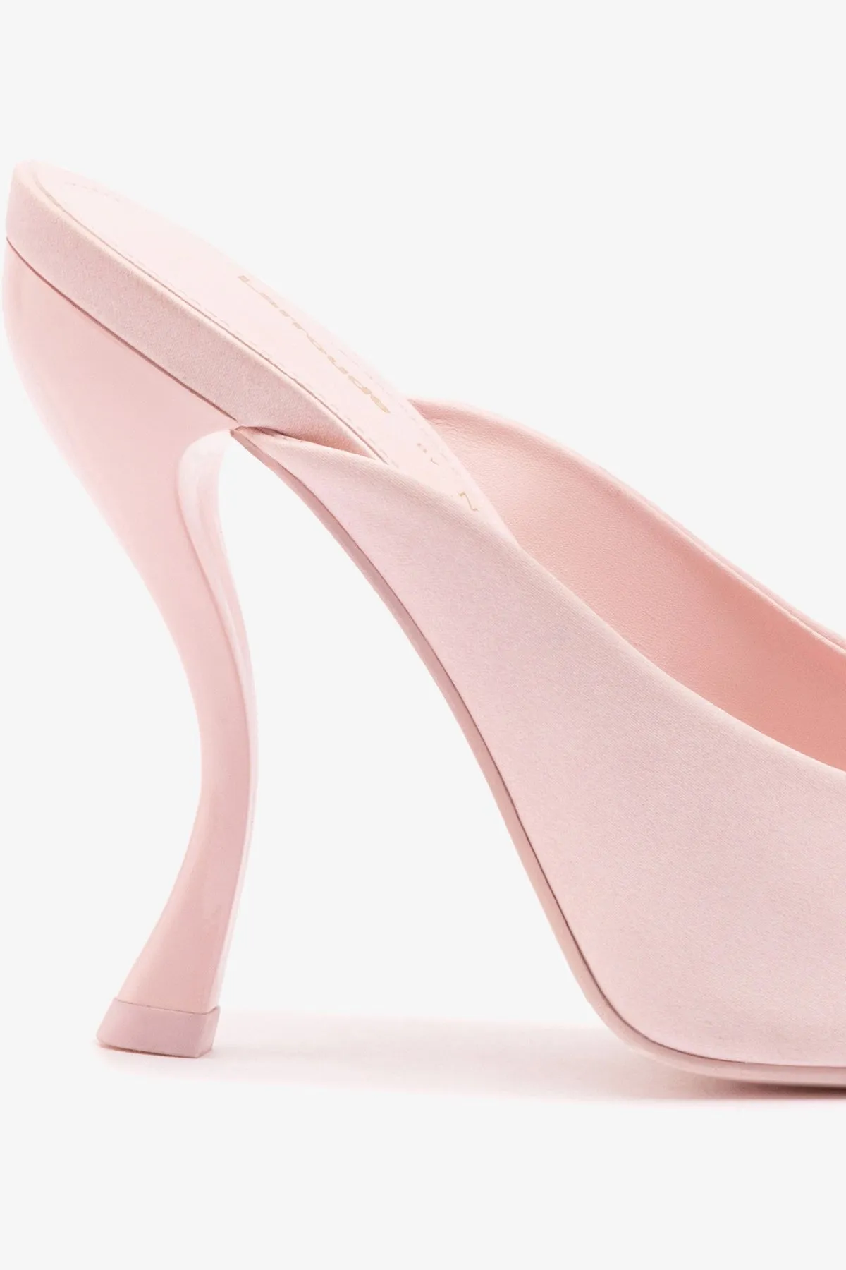 Larroudé by Nicolò B. Inna Mule In Strawberry Satin sold by Larroude product image thumbnail 4