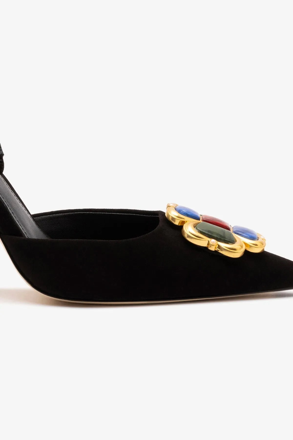 Chrissy Pump In Black Leather sold by Larroude product image thumbnail 4