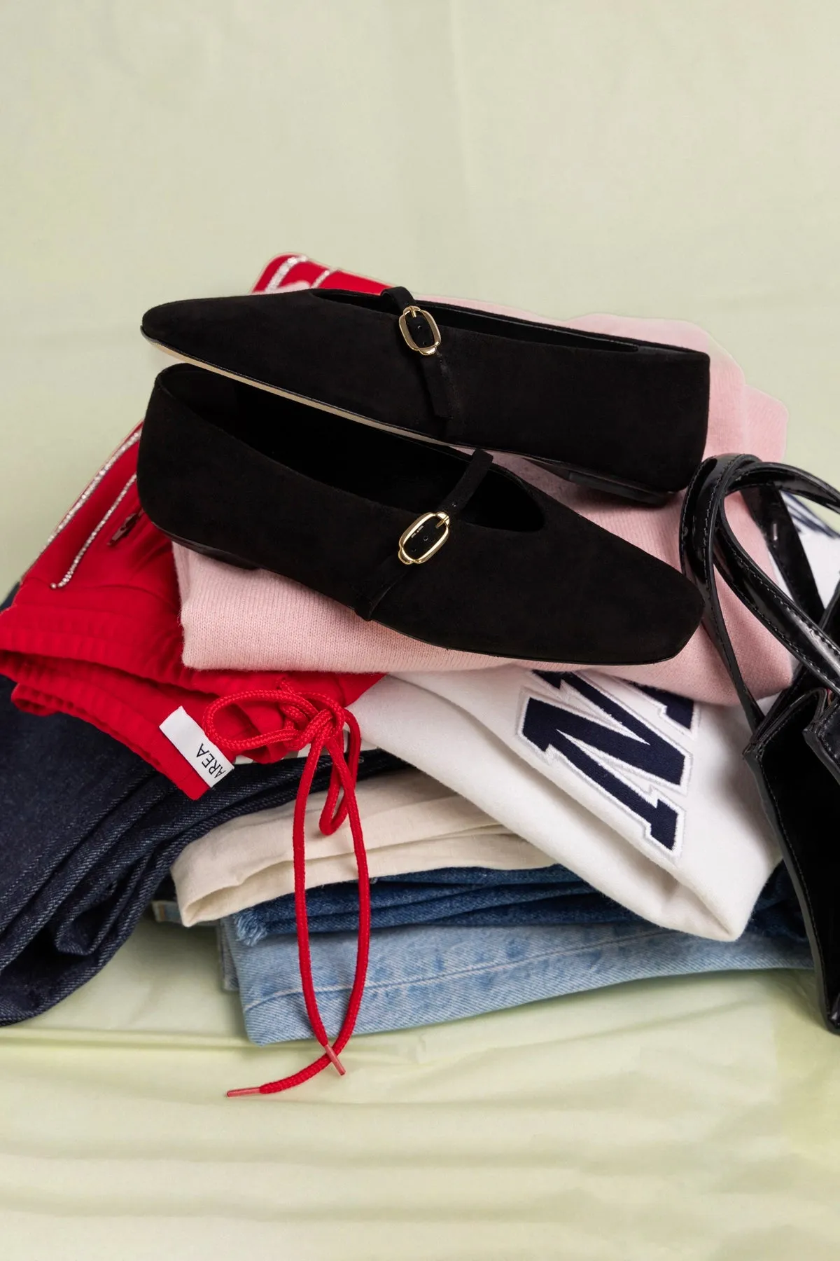 Misty Ballerina Flat In Black Leather sold by Larroude product image thumbnail 5