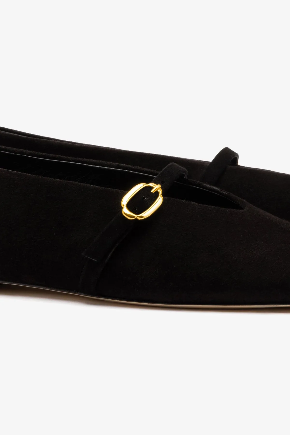 Misty Ballerina Flat In Black Leather sold by Larroude product image thumbnail 4