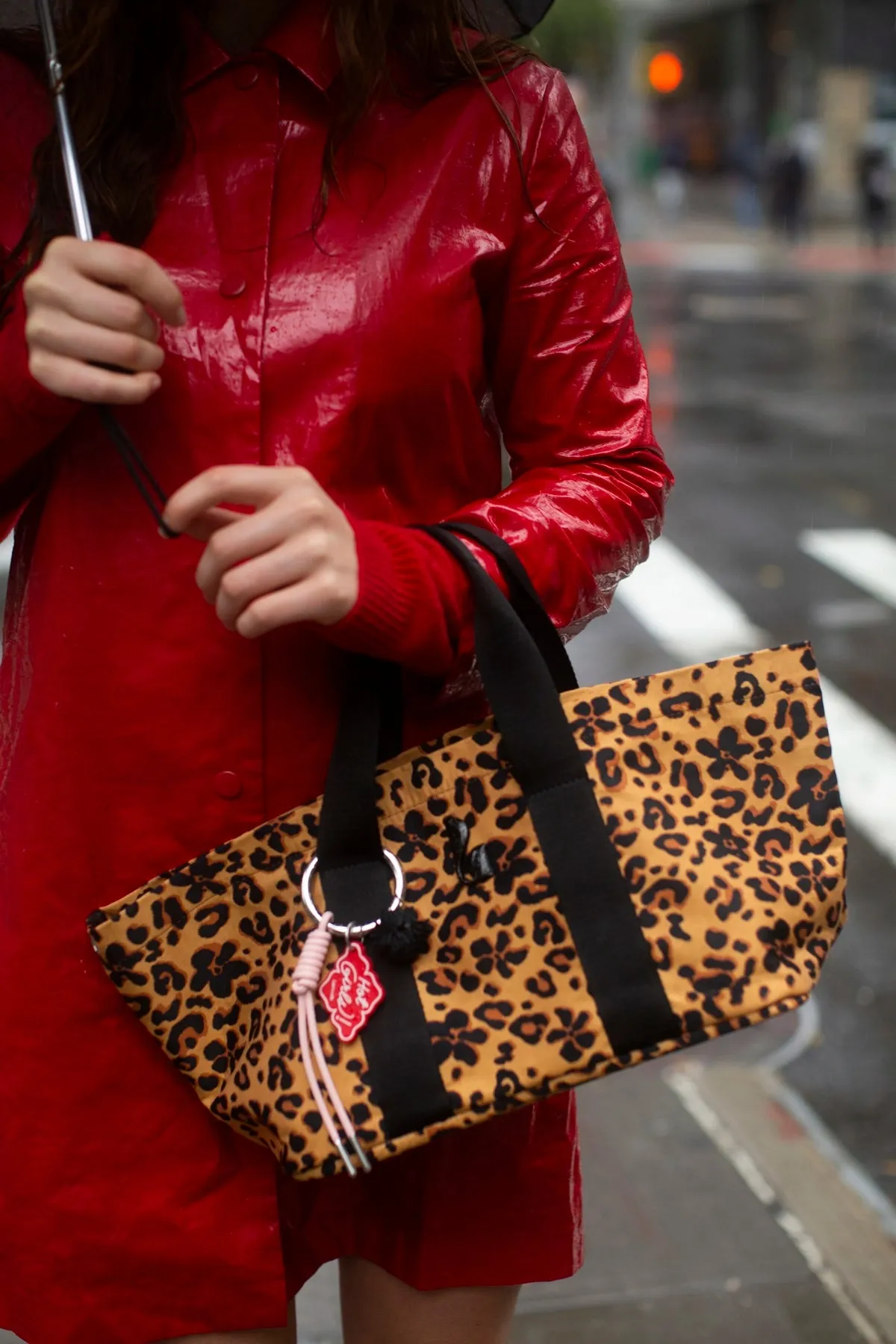 Americana Tote Bag In Leopard Jacquard sold by Larroude product image thumbnail 2