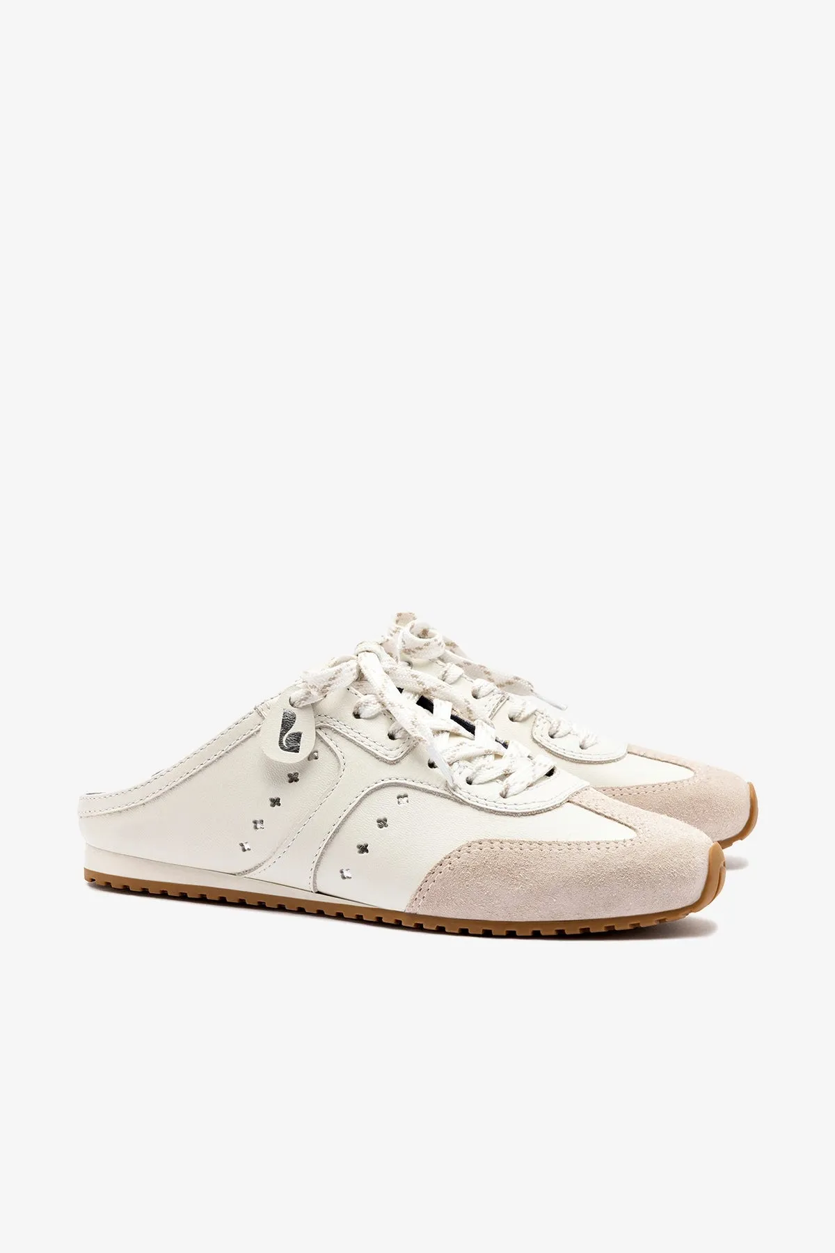 Stella Mule In Grey Suede sold by Larroude product image thumbnail 3