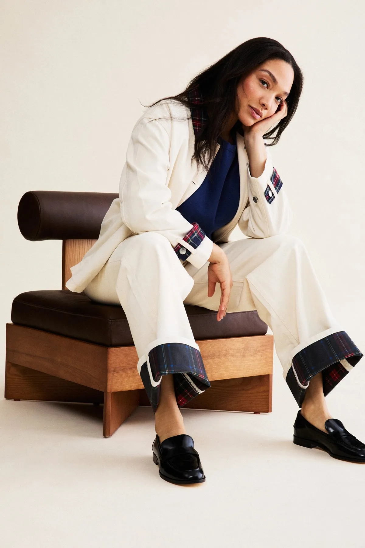 Larroudé x Parke Loafer In Black Box Leather sold by Larroude product image thumbnail 2