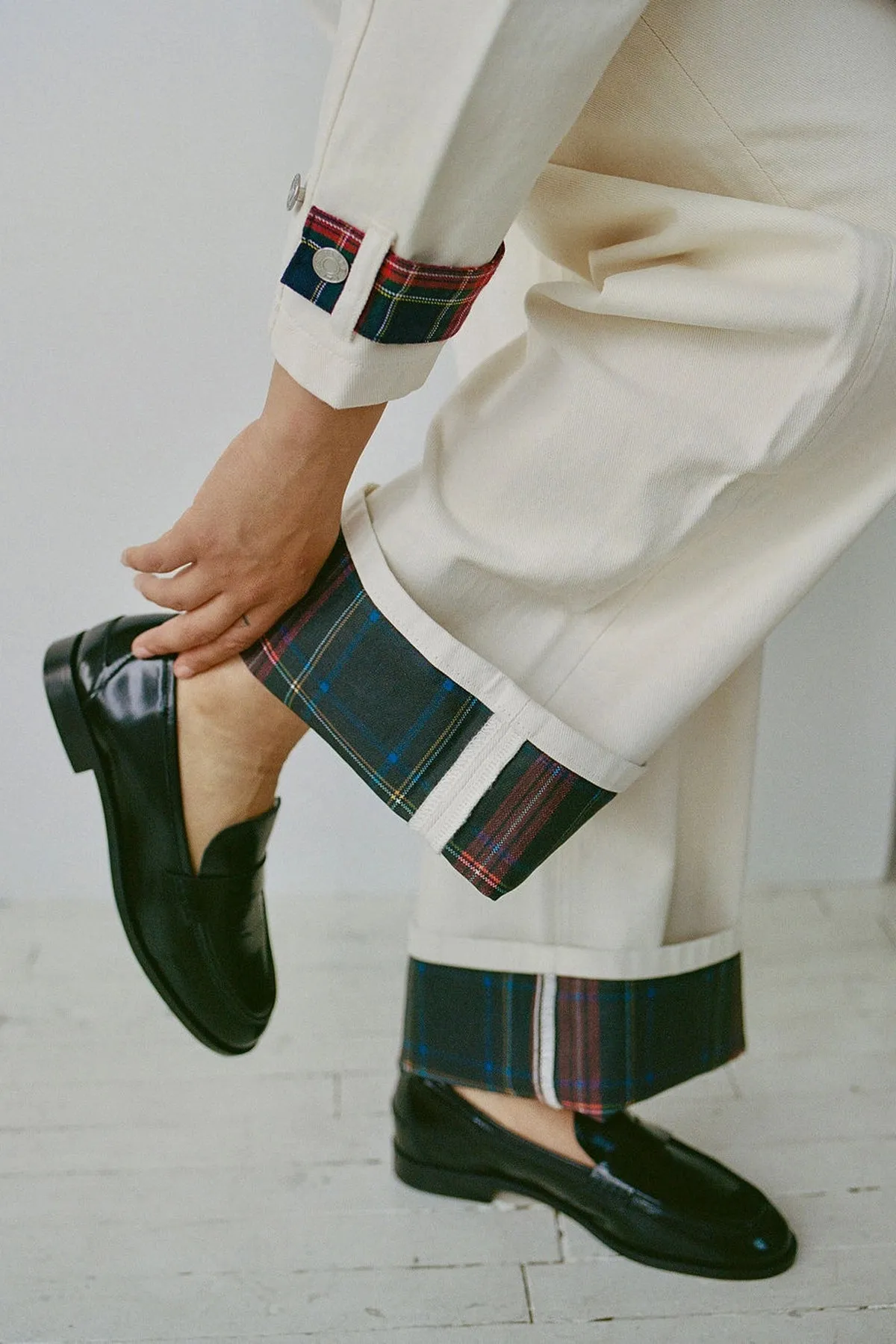 Larroudé x Parke Loafer In Black Box Leather sold by Larroude product image thumbnail 5