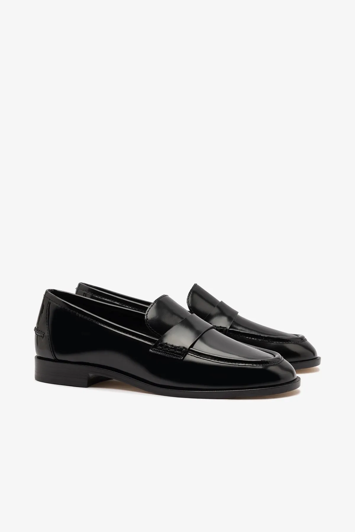 Larroudé x Parke Loafer In Black Box Leather sold by Larroude product image thumbnail 3
