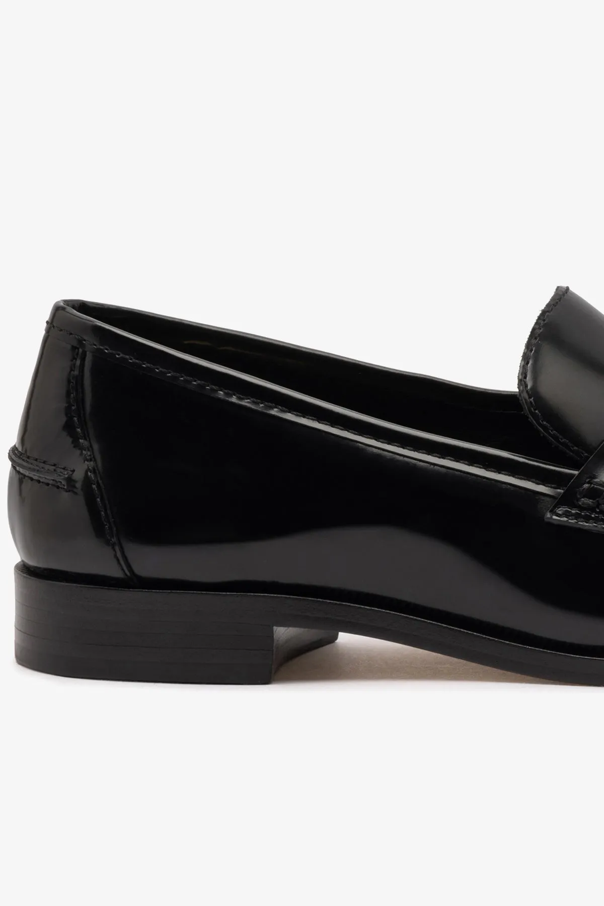 Larroudé x Parke Loafer In Black Box Leather sold by Larroude product image thumbnail 4