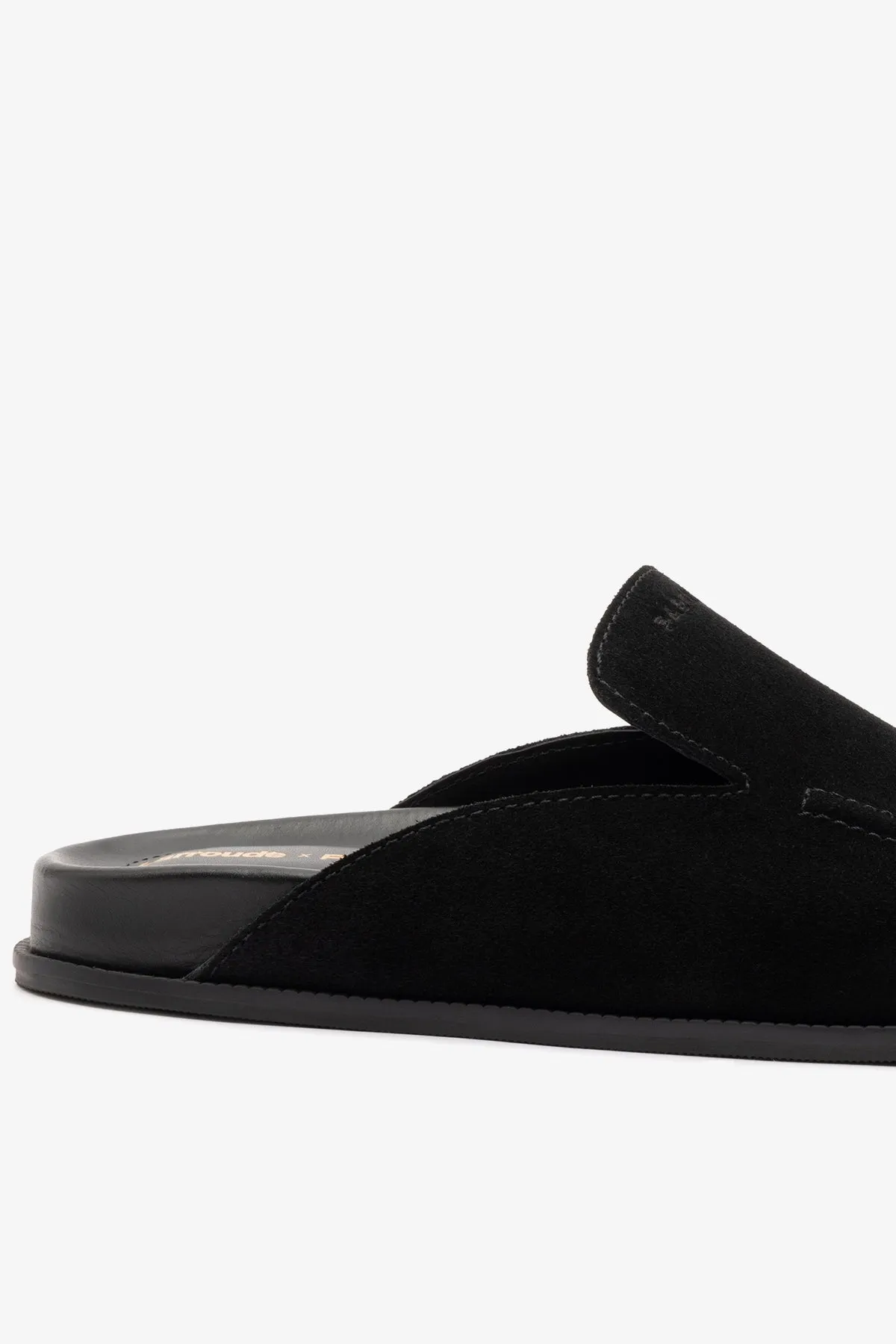 Larroudé x Parke Clog In Black Suede sold by Larroude product image thumbnail 4