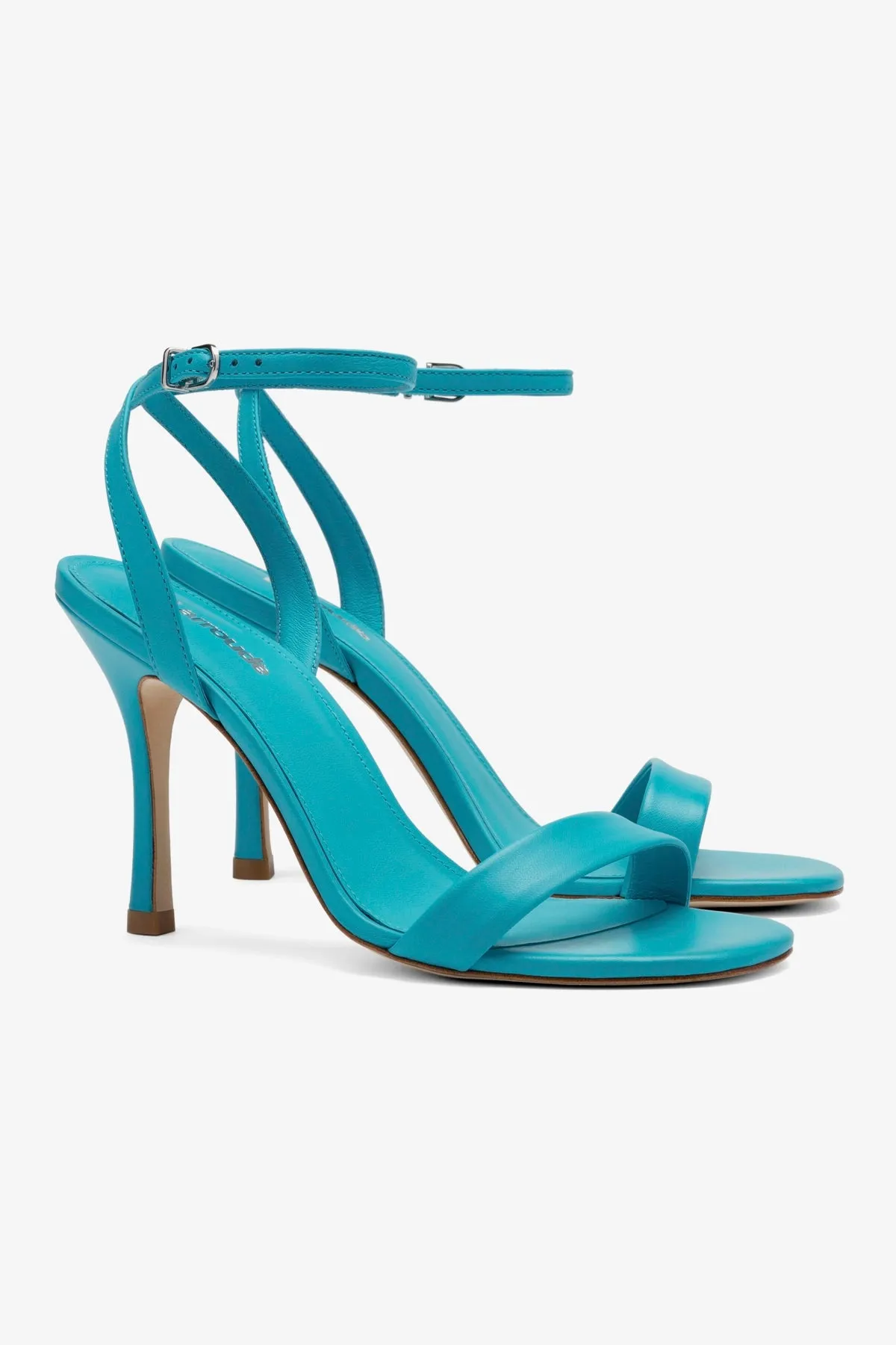 Nyx Sandal In Acqua Leather sold by Larroude product image thumbnail 2