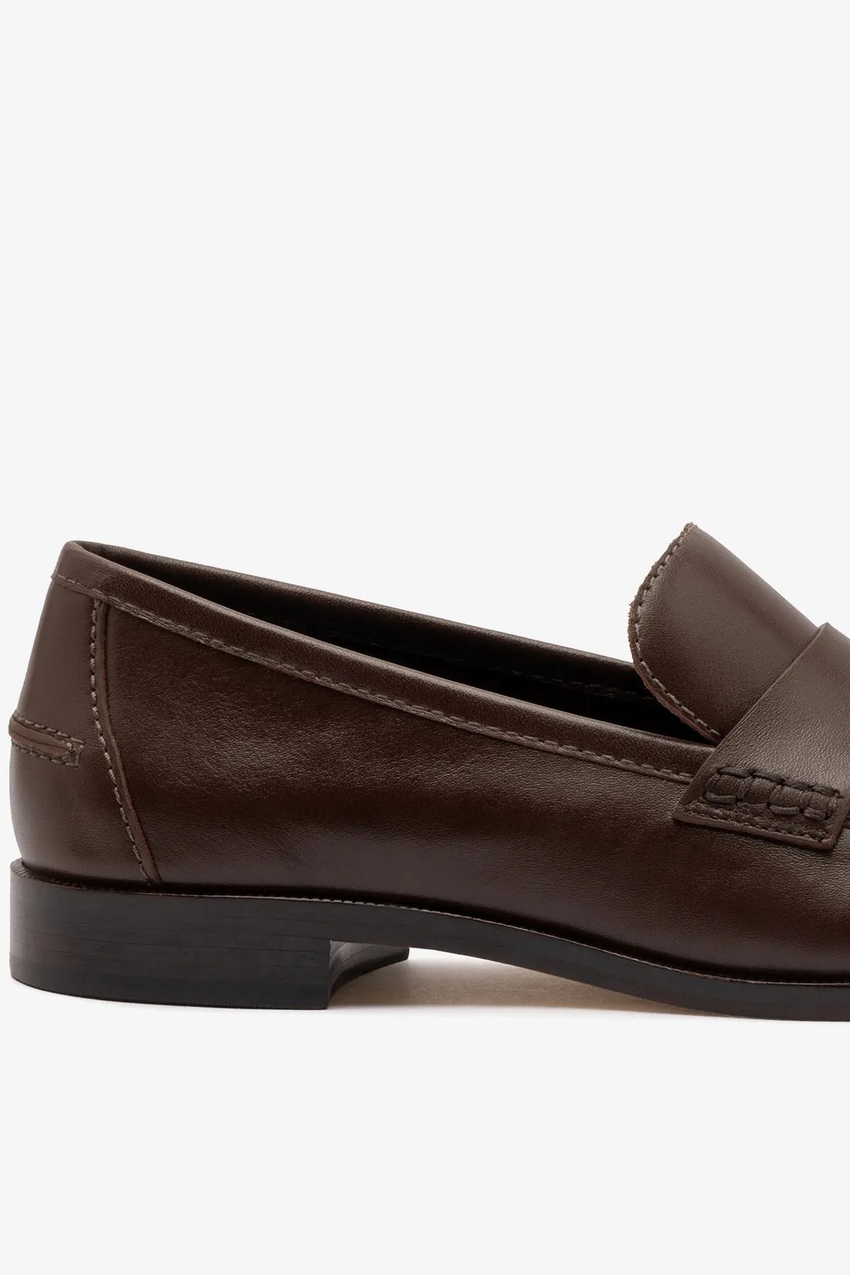 Larroudé x Parke Loafer In Brown Leather sold by Larroude product image thumbnail 4