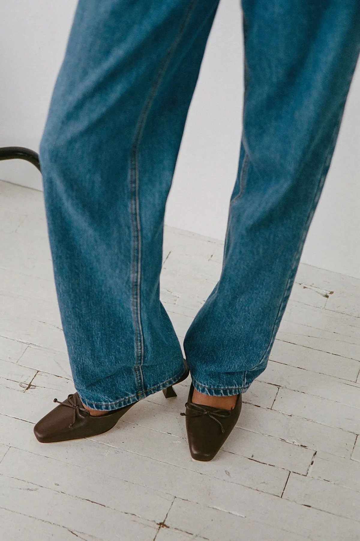 Larroudé x Parke Mule In Brown Leather sold by Larroude product image thumbnail 2