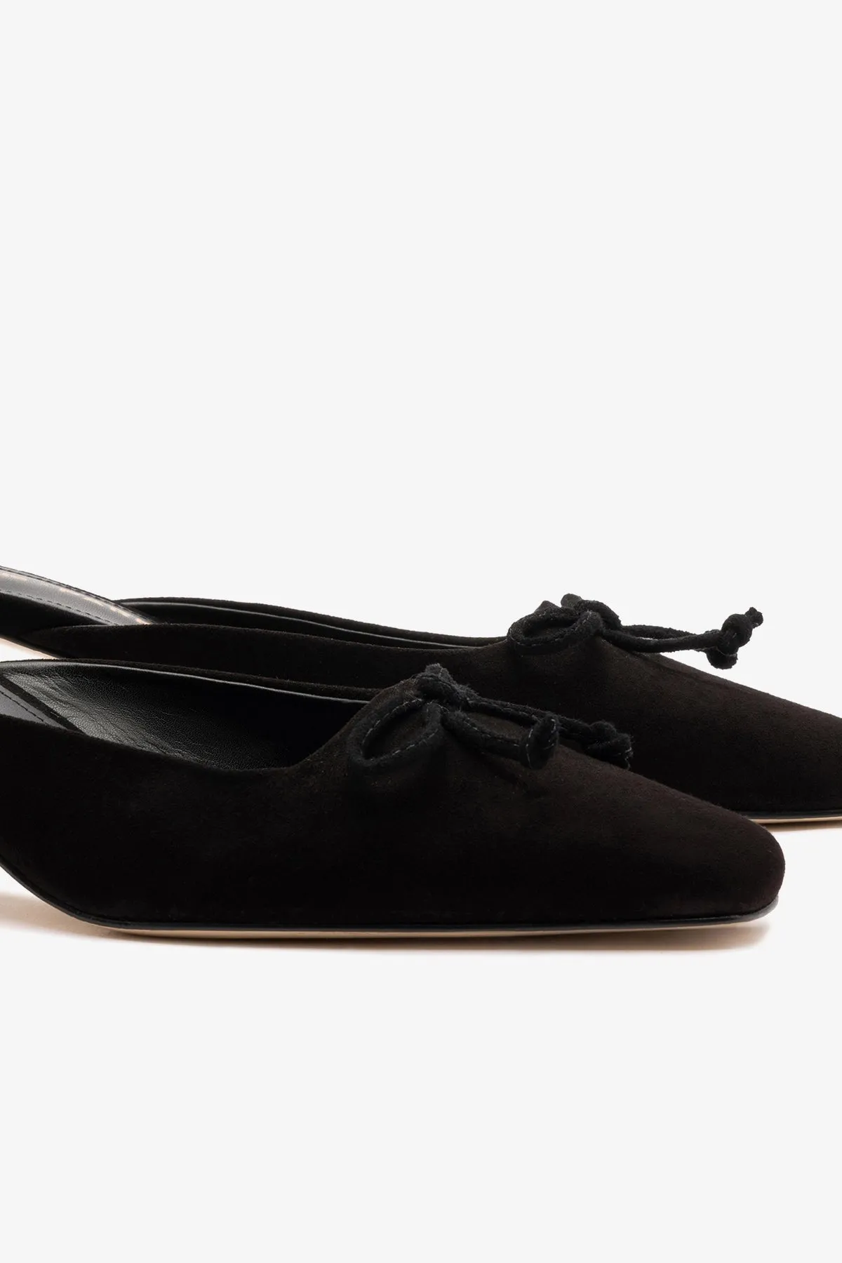 Larroudé x Parke Mule In Black Suede sold by Larroude product image thumbnail 4