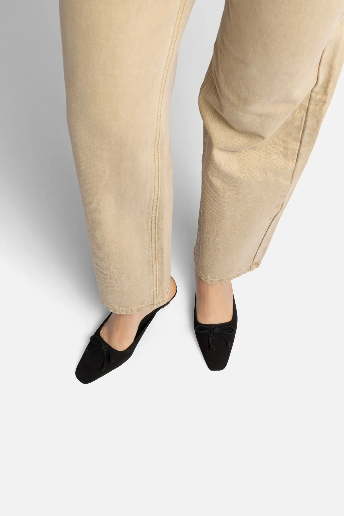 Larroudé x Parke Mule In Black Suede sold by Larroude product image thumbnail 2