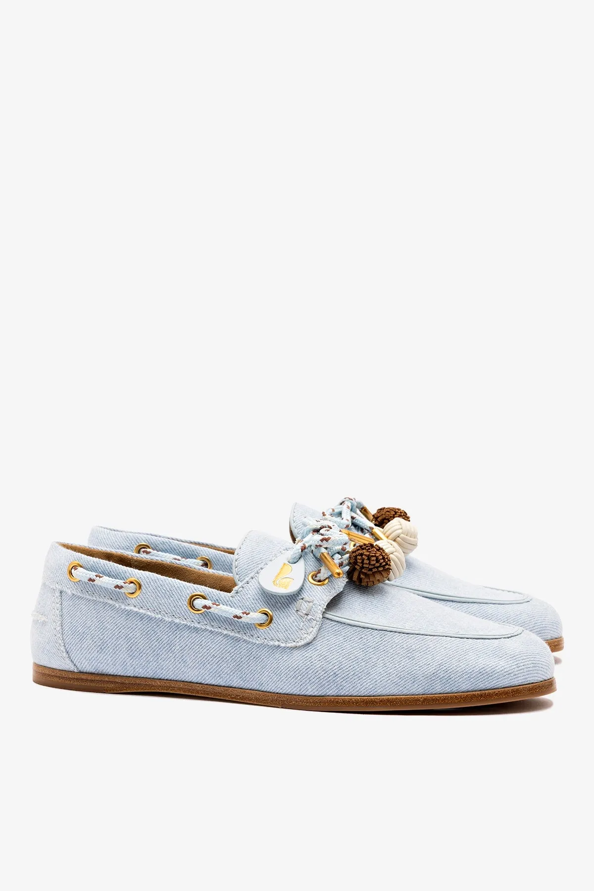 Cyprus Boat Shoe In Maya Denim sold by Larroude product image thumbnail 3