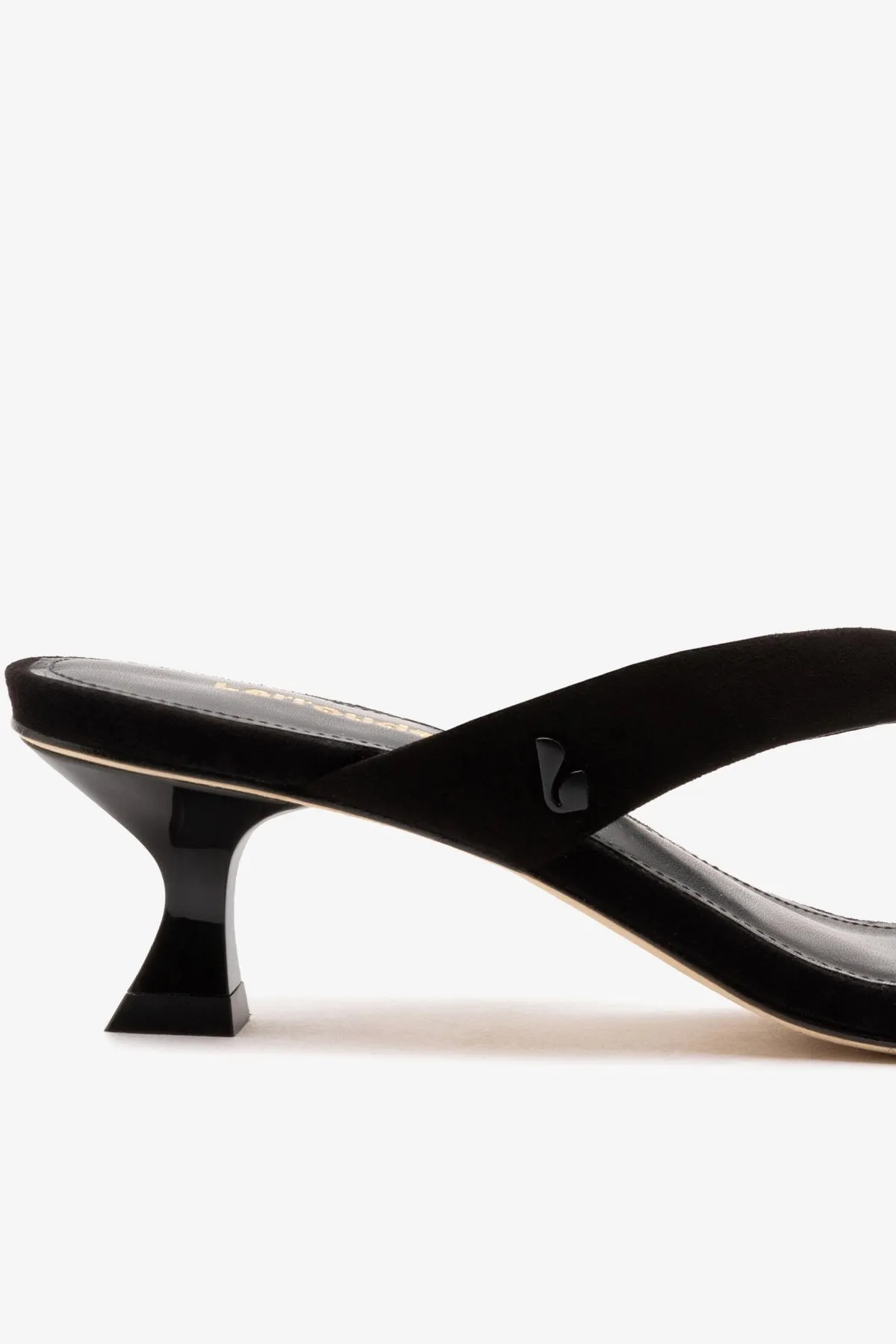 Gaia Low In Black Leather sold by Larroude product image thumbnail 4