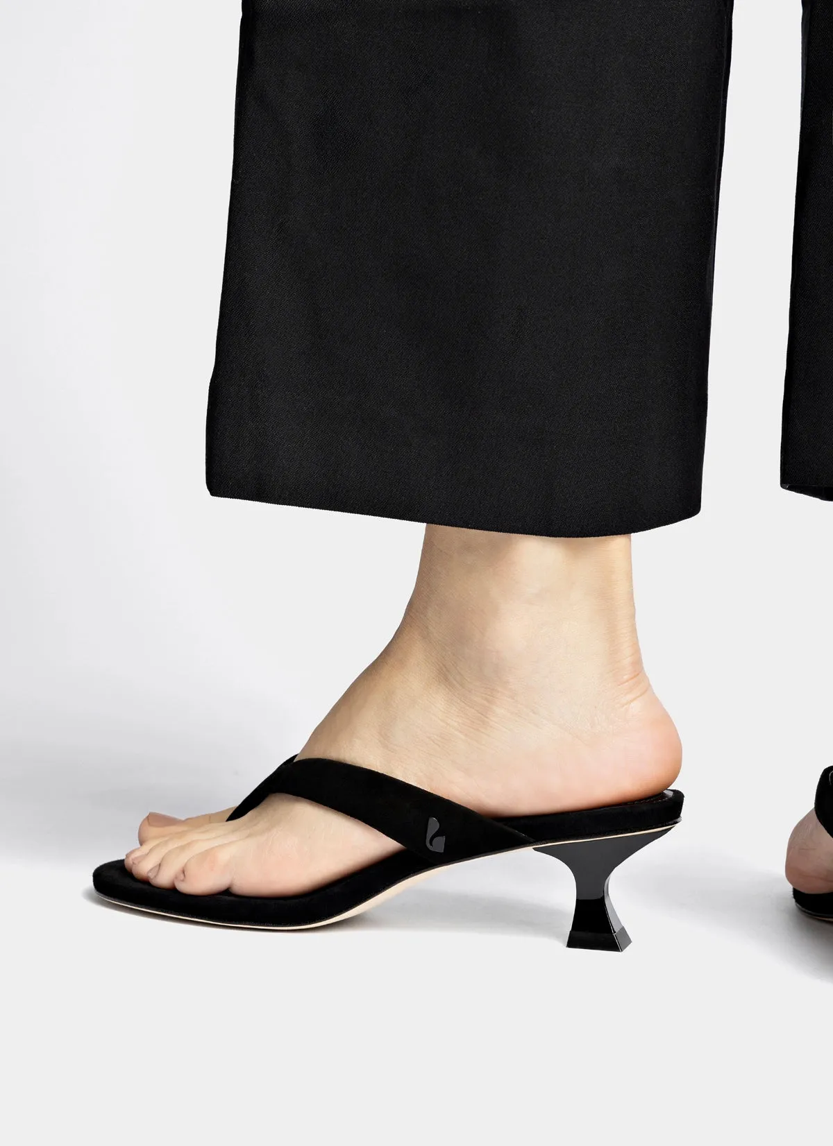 Gaia Low In Black Leather sold by Larroude product image thumbnail 5