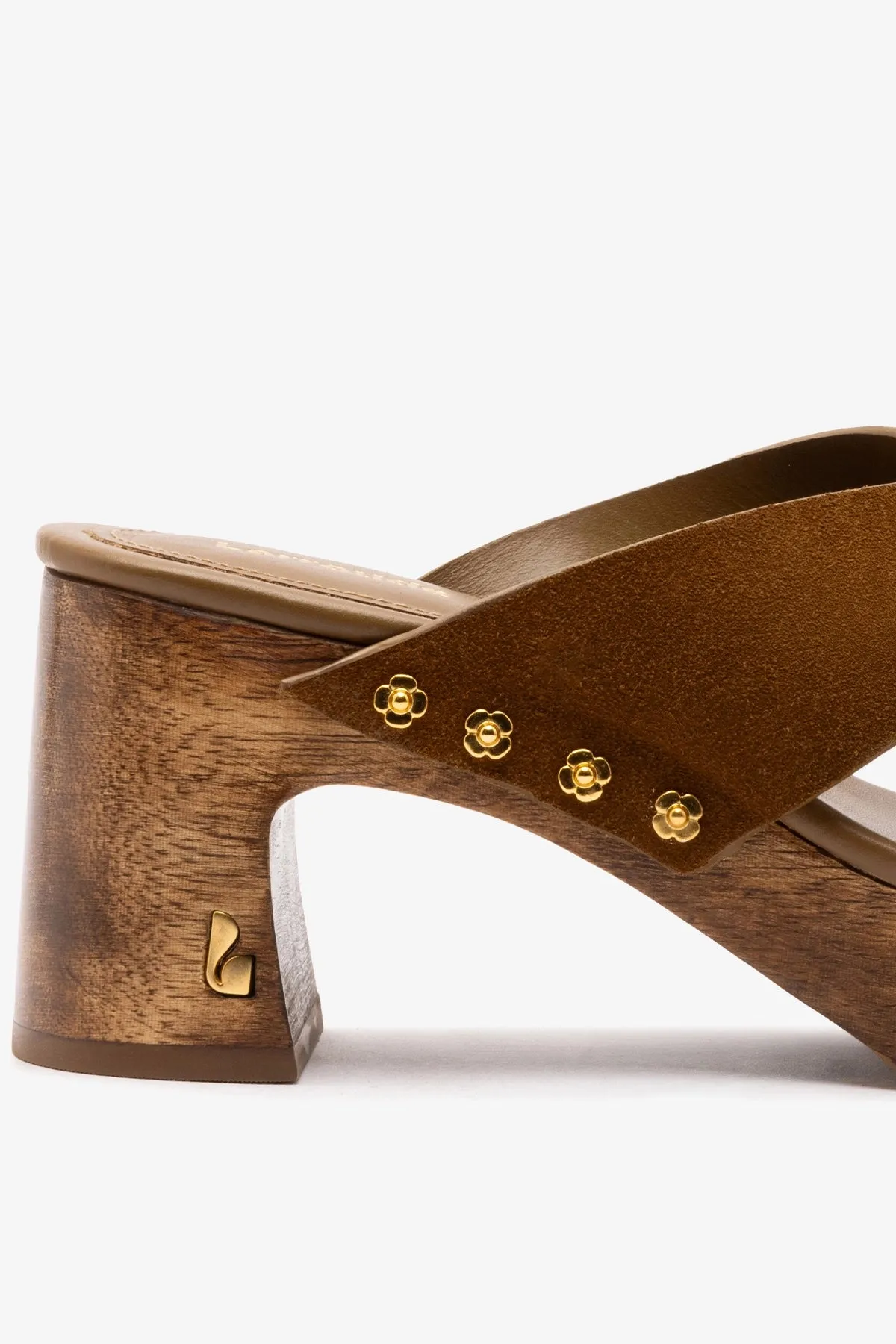 Talitha Dolly Mule In Russet Suede sold by Larroude product image thumbnail 3