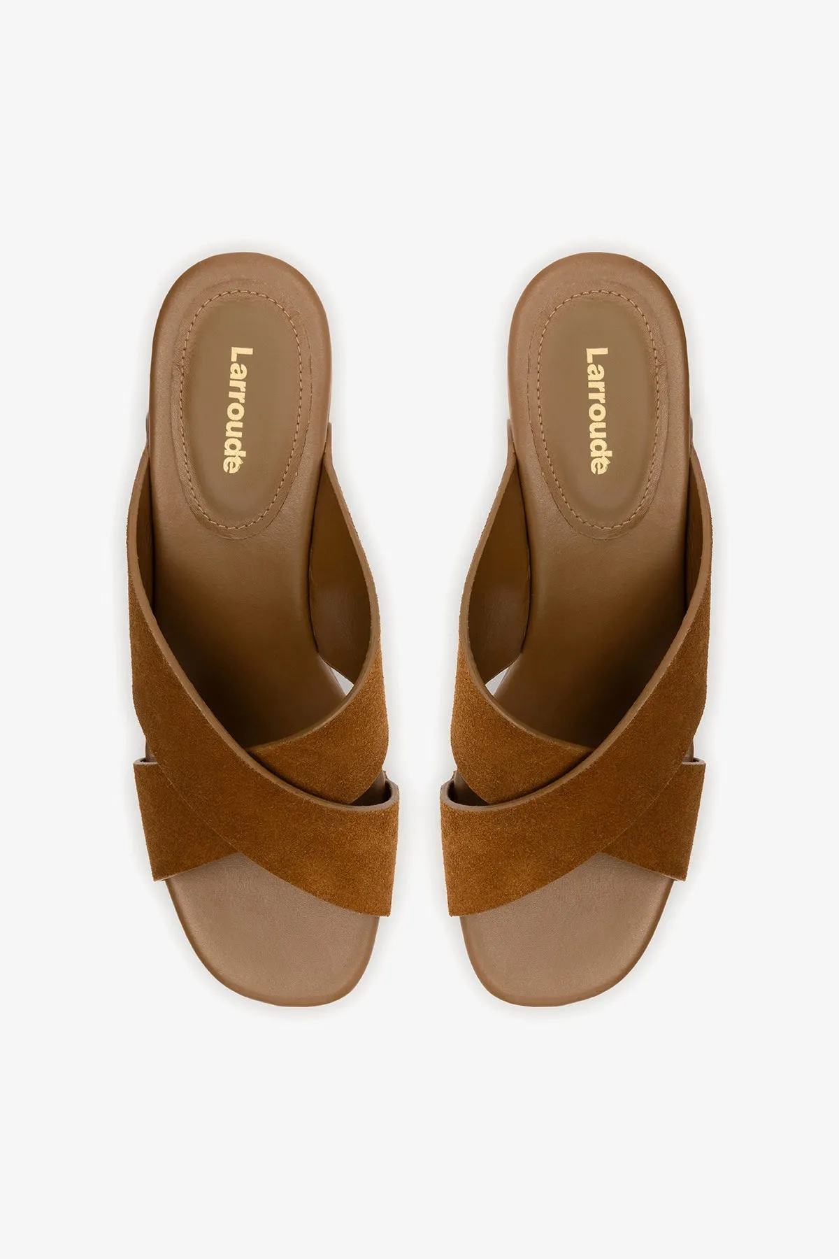 Talitha Dolly Mule In Russet Suede sold by Larroude product image thumbnail 4