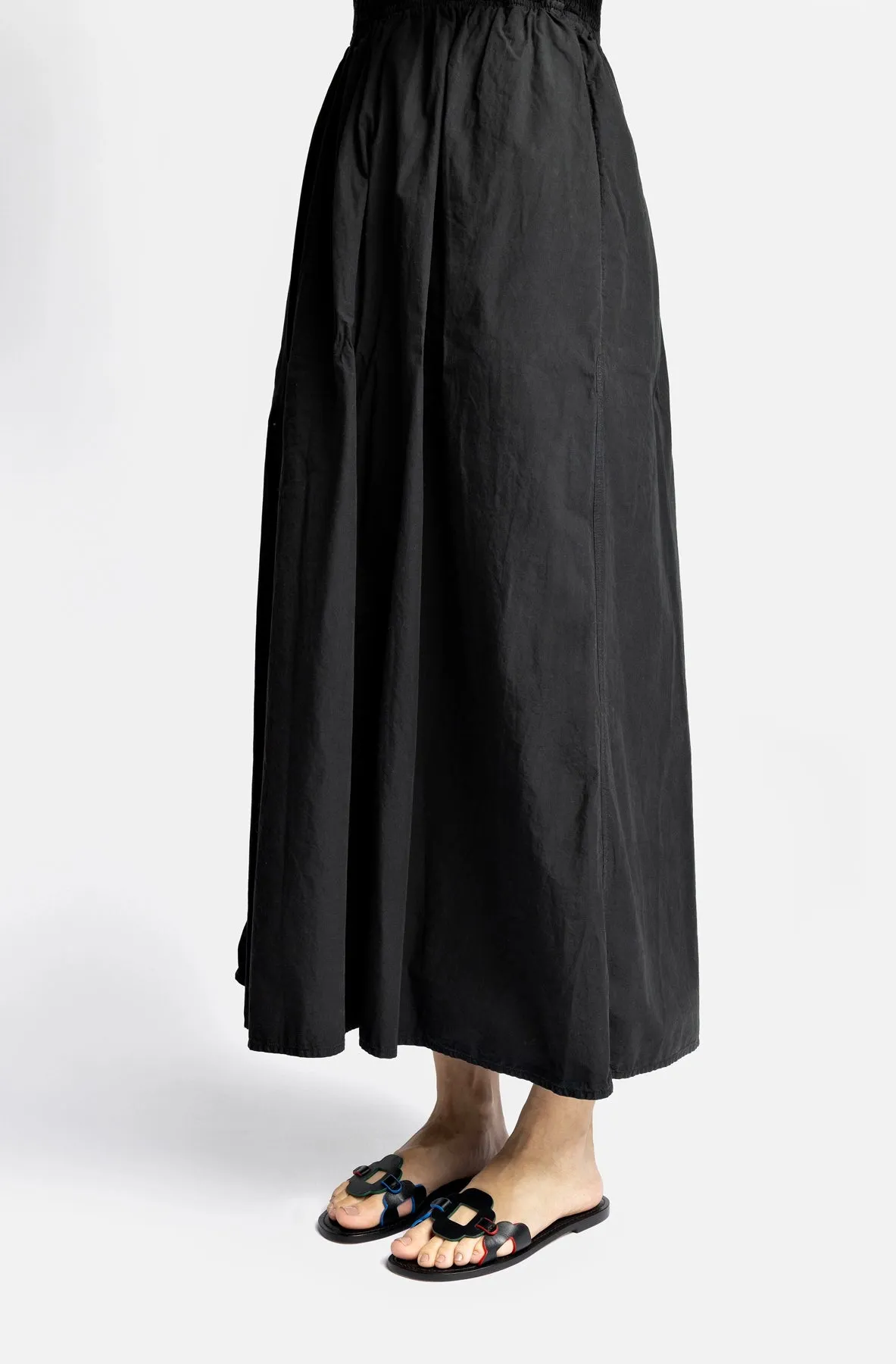 Margherita Slide In Black Leather sold by Larroude product image thumbnail 2