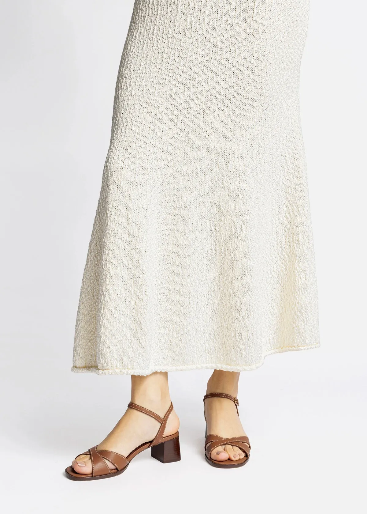 Roma Sandal In Vegetale Caramel Leather sold by Larroude product image thumbnail 5