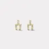 Magna Earrings - Round Diamonds sold by Larroude