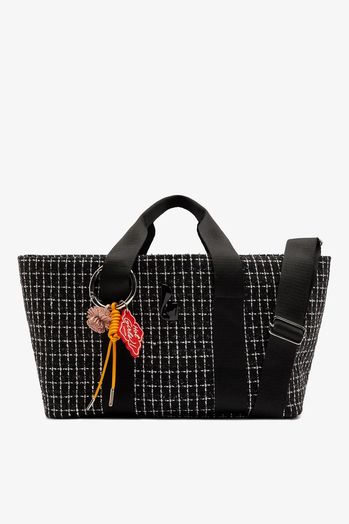 Americana Tote Bag In Black Milano Tweed sold by Larroude