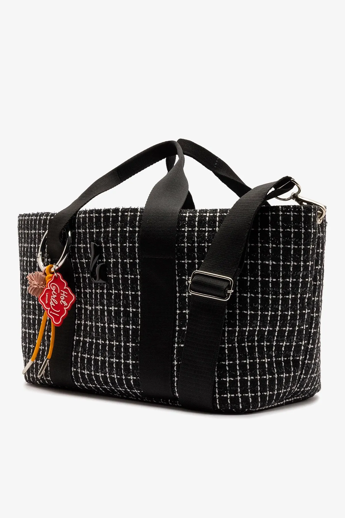 Americana Tote Bag In Black Milano Tweed sold by Larroude product image thumbnail 4