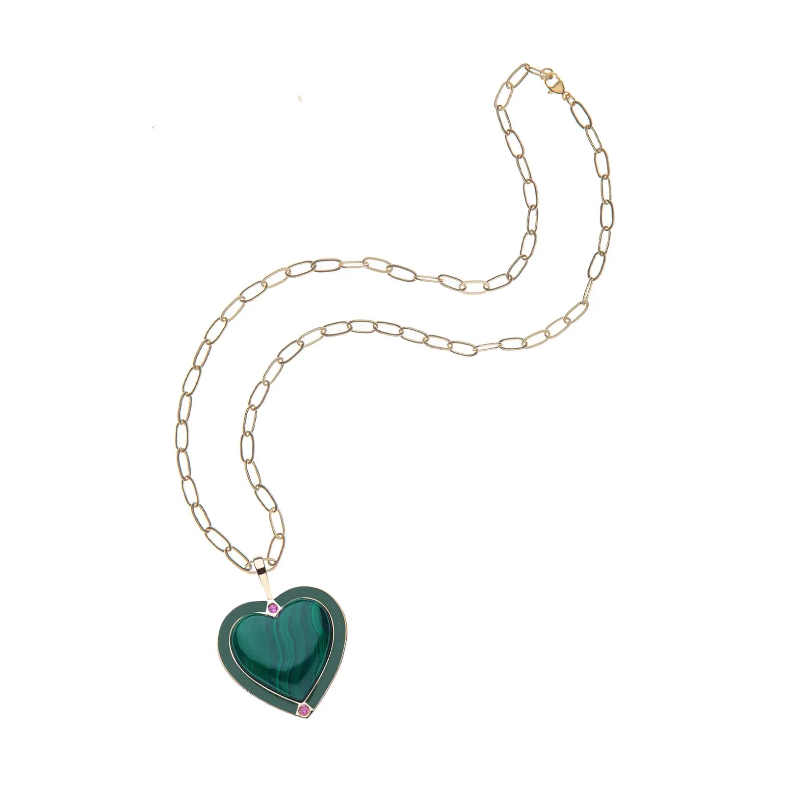LOVE Enchanted Heart Pendant in Malachite sold by Larroude product image thumbnail 3