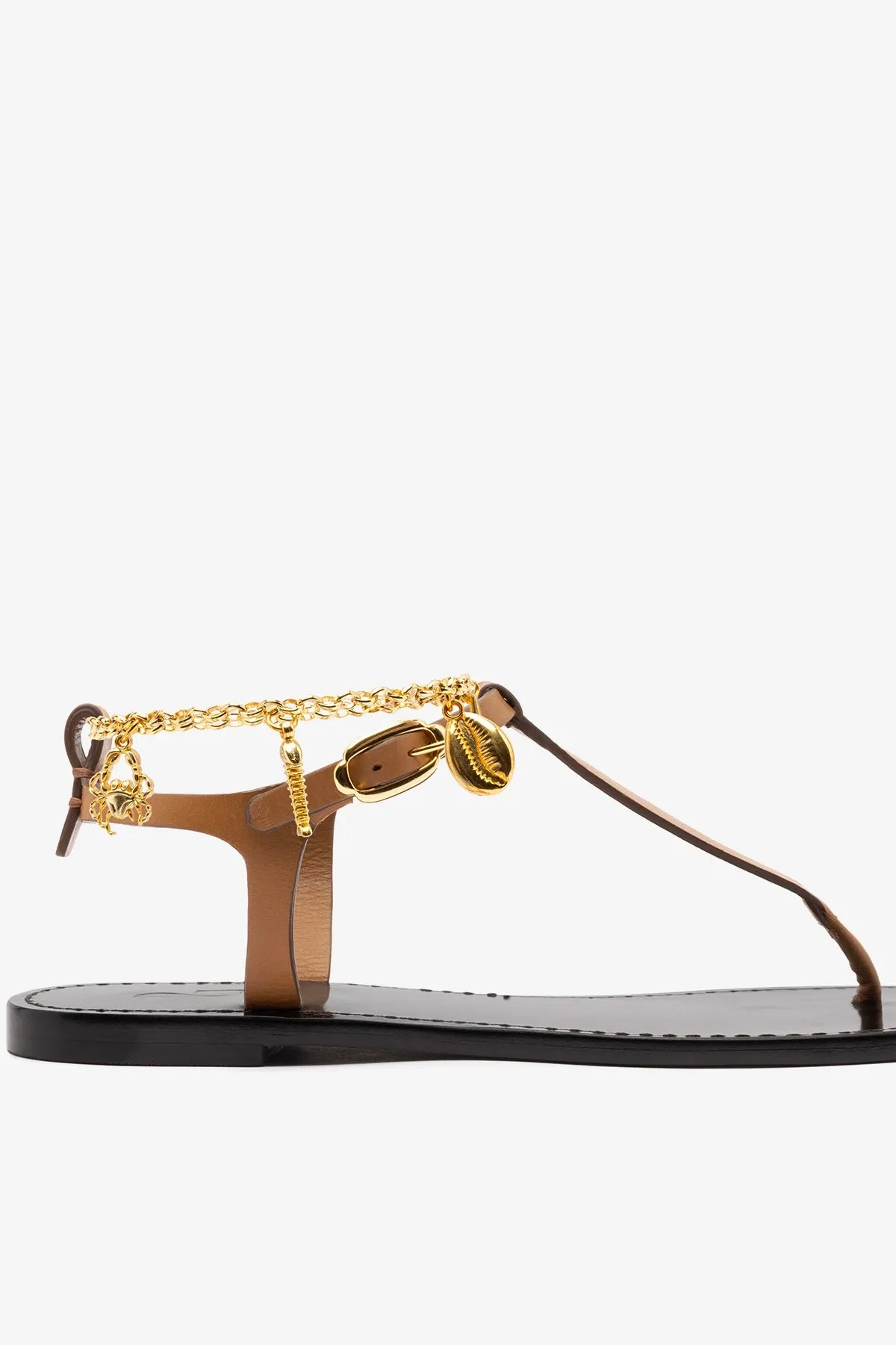 Gipsy Sandal In Light Caramel Vegetale Leather sold by Larroude product image thumbnail 5