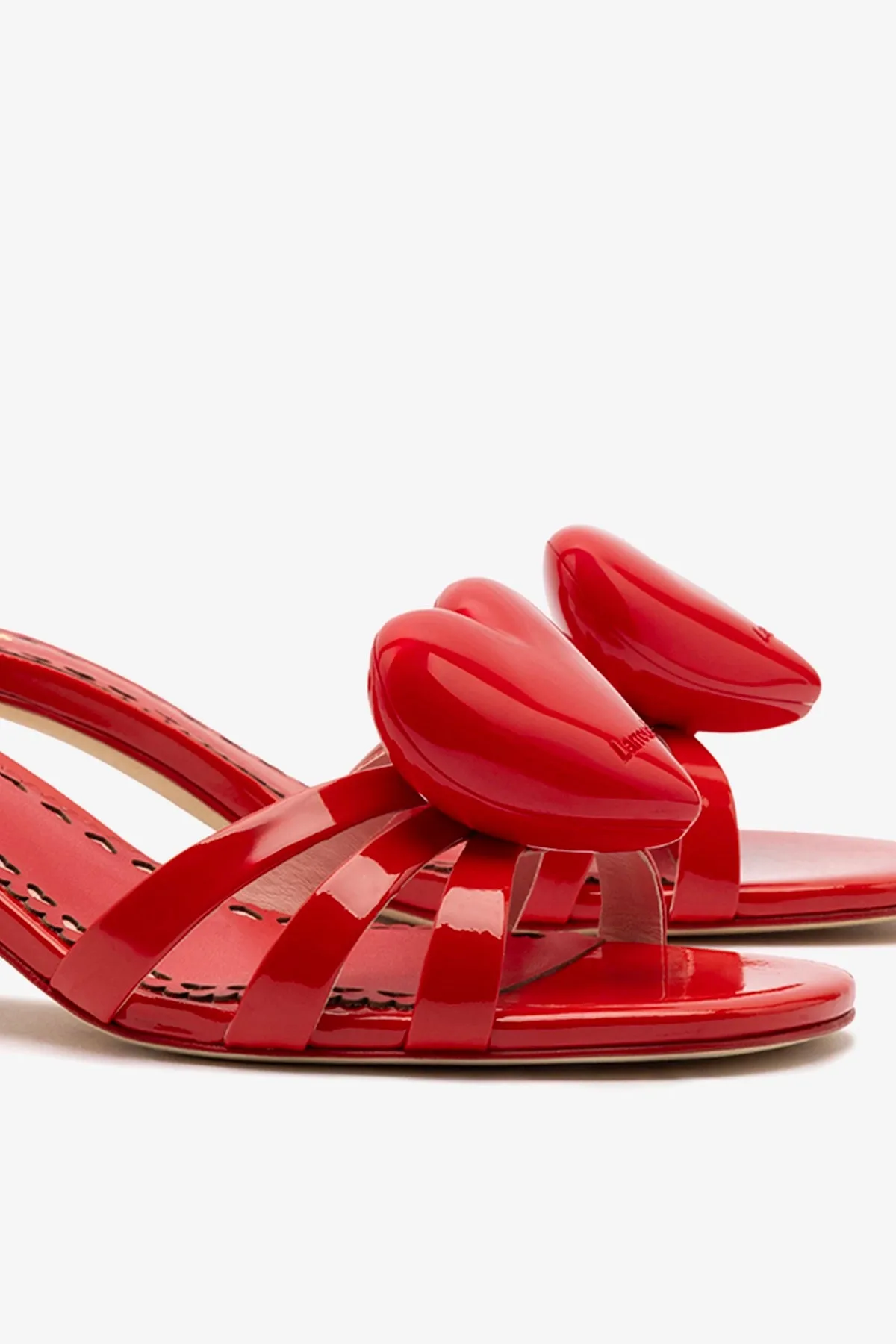 Amore Mule In Scarlet Patent Leather sold by Larroude product image thumbnail 4