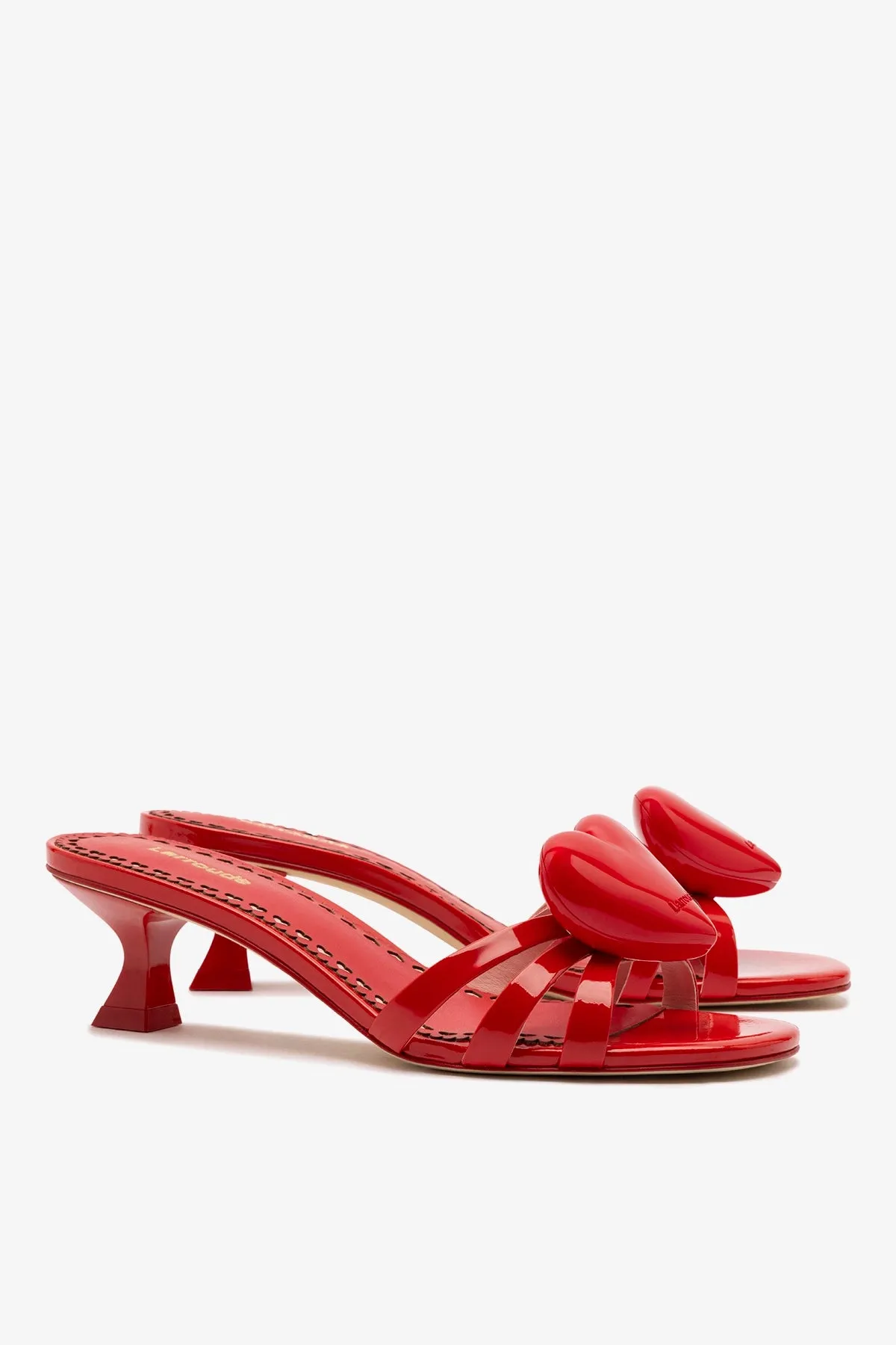 Amore Mule In Scarlet Patent Leather sold by Larroude product image thumbnail 3