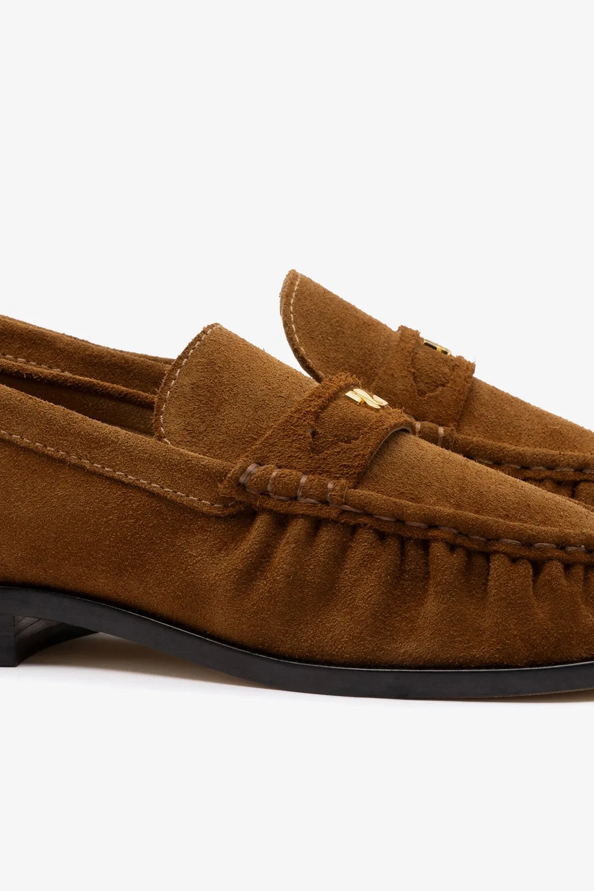 Suki Soft Loafer In Russet Suede sold by Larroude product image thumbnail 4
