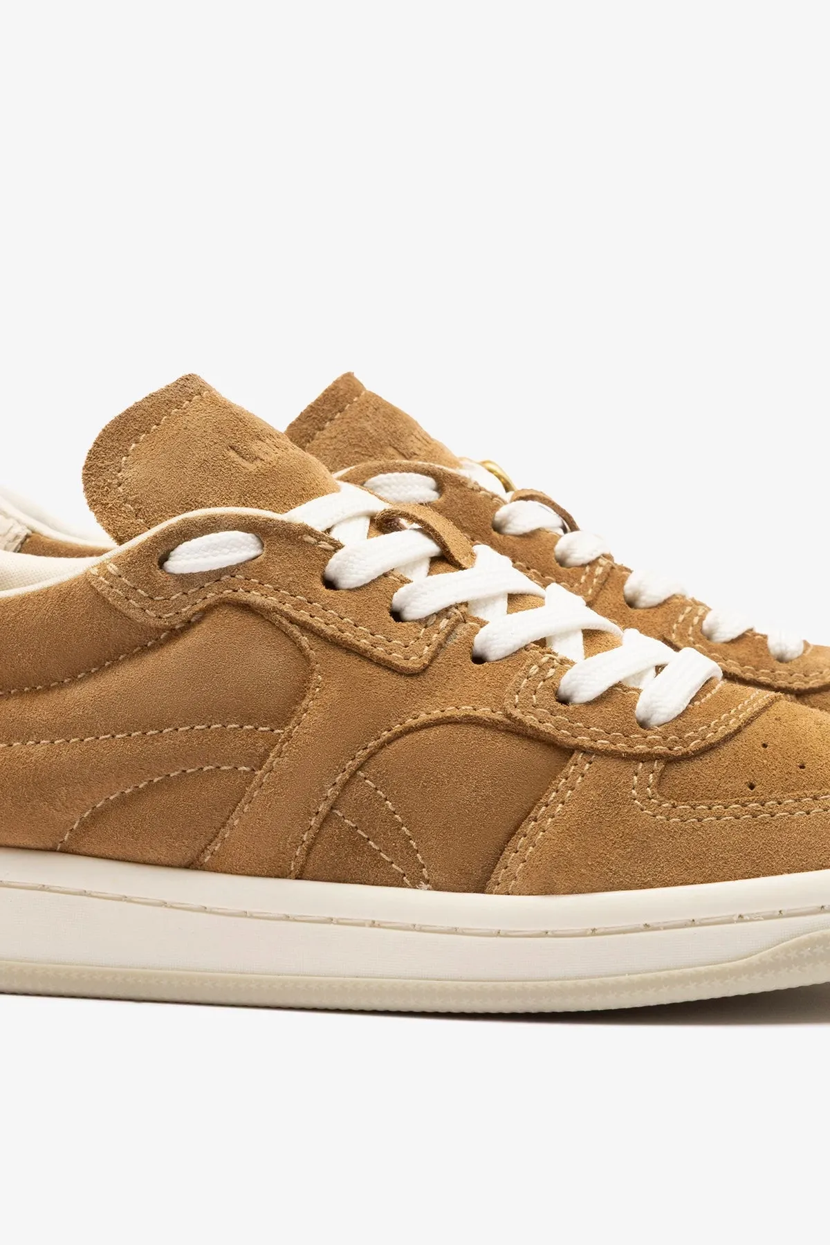 George Sneaker In Peanut Suede and Ivory Leather sold by Larroude product image thumbnail 5