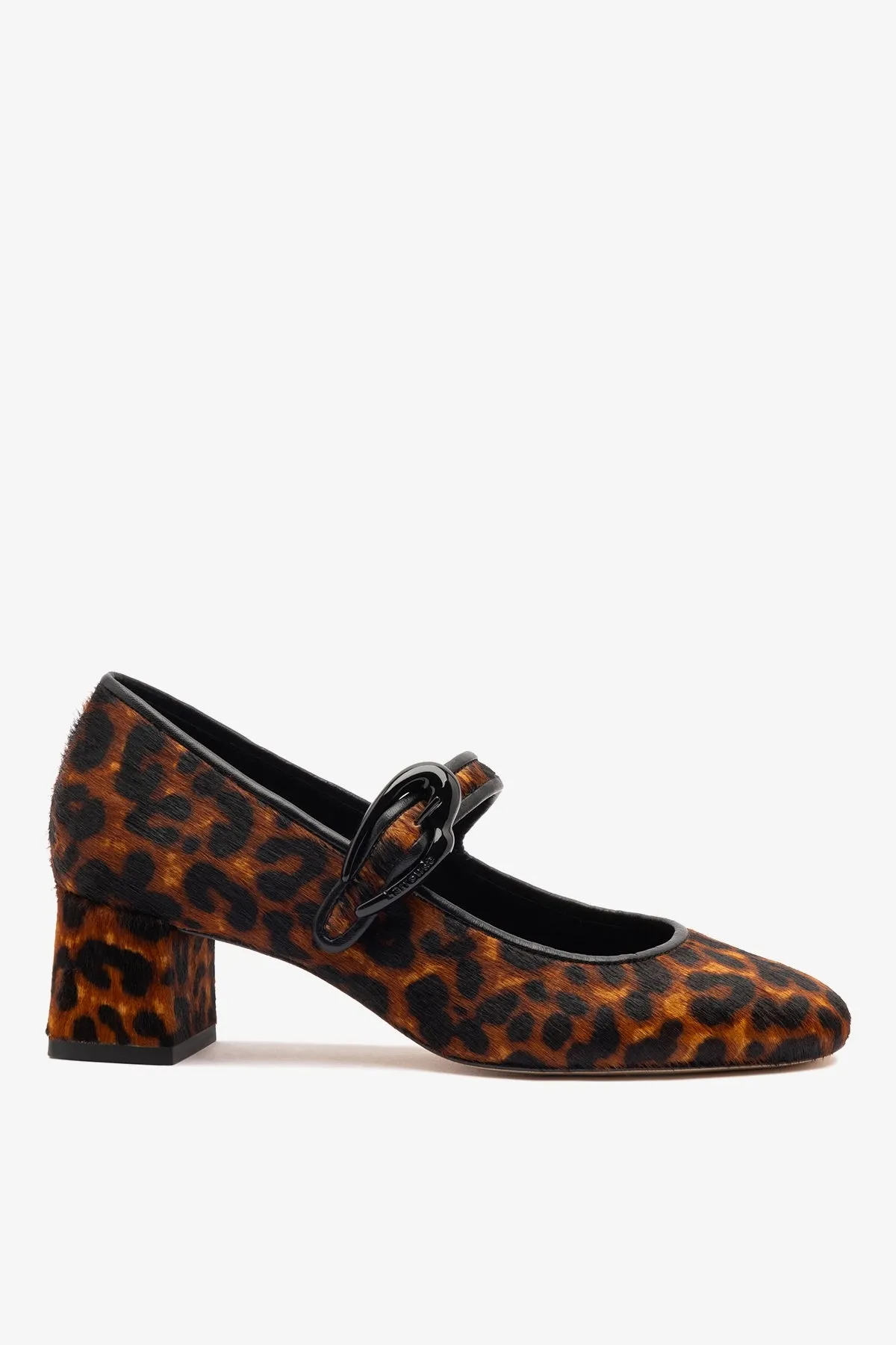 Verona Block Pump In Leopard Print Leather sold by Larroude