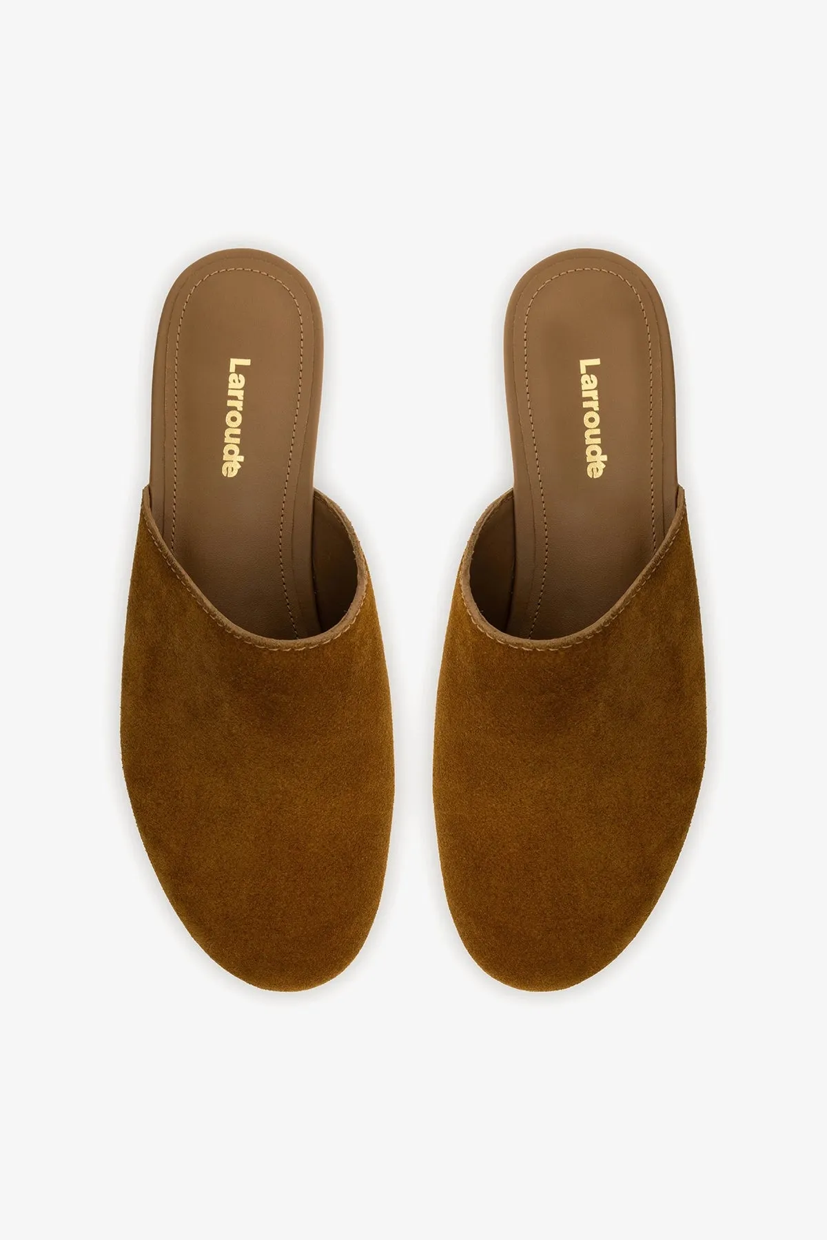 Miso Low Clog In Russet Suede sold by Larroude product image thumbnail 5