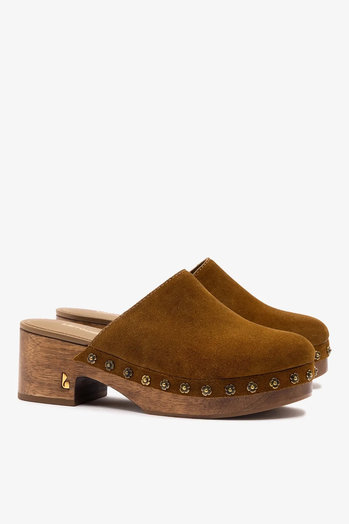 Miso Low Clog In Russet Suede sold by Larroude product image thumbnail 3