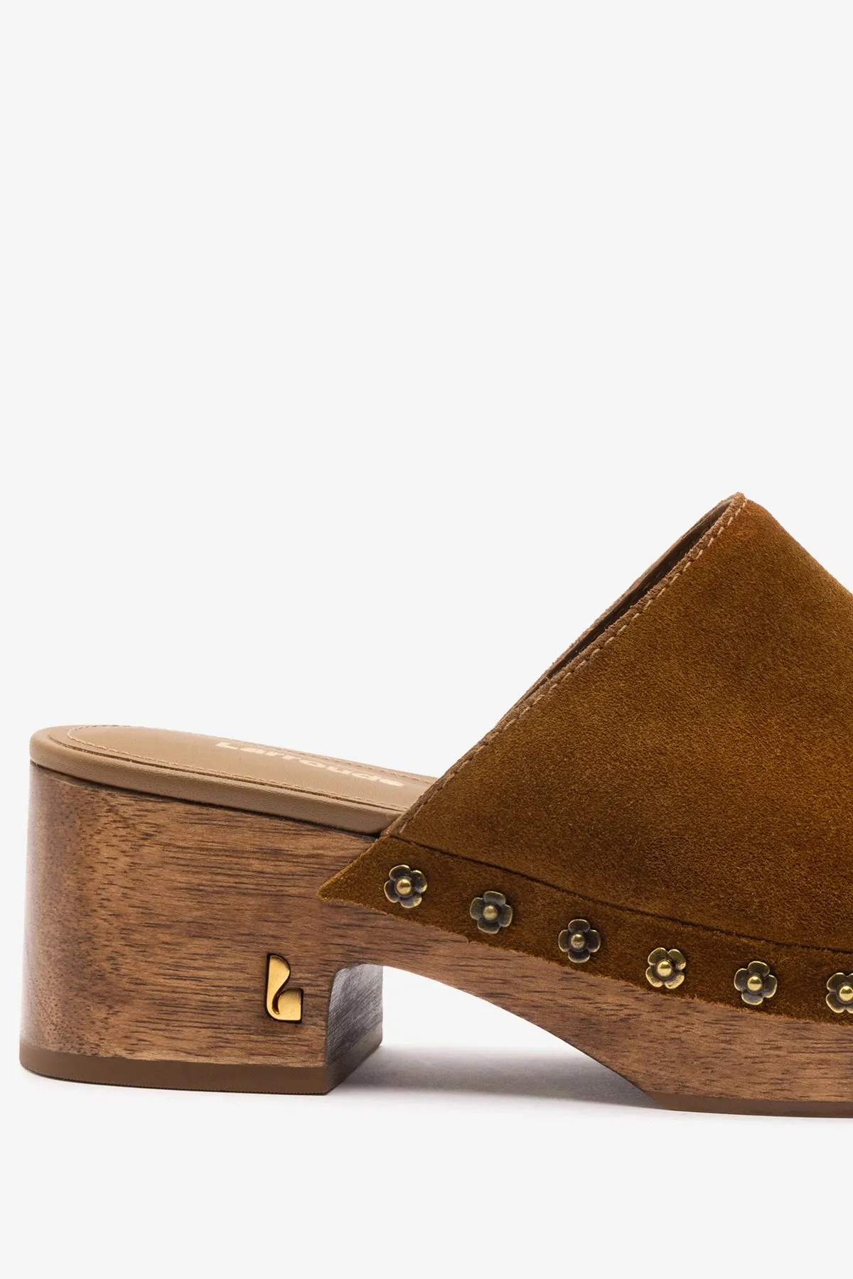 Miso Low Clog In Russet Suede sold by Larroude product image thumbnail 4