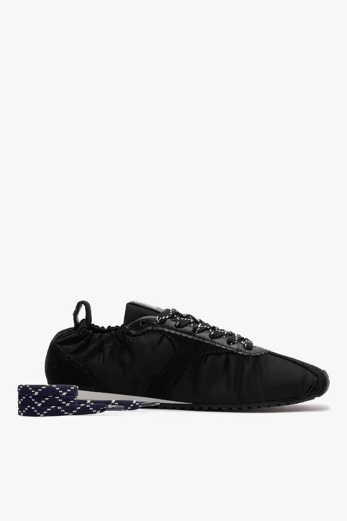 Stella Lite Sneaker In Black Nylon and Suede sold by Larroude product image thumbnail 4