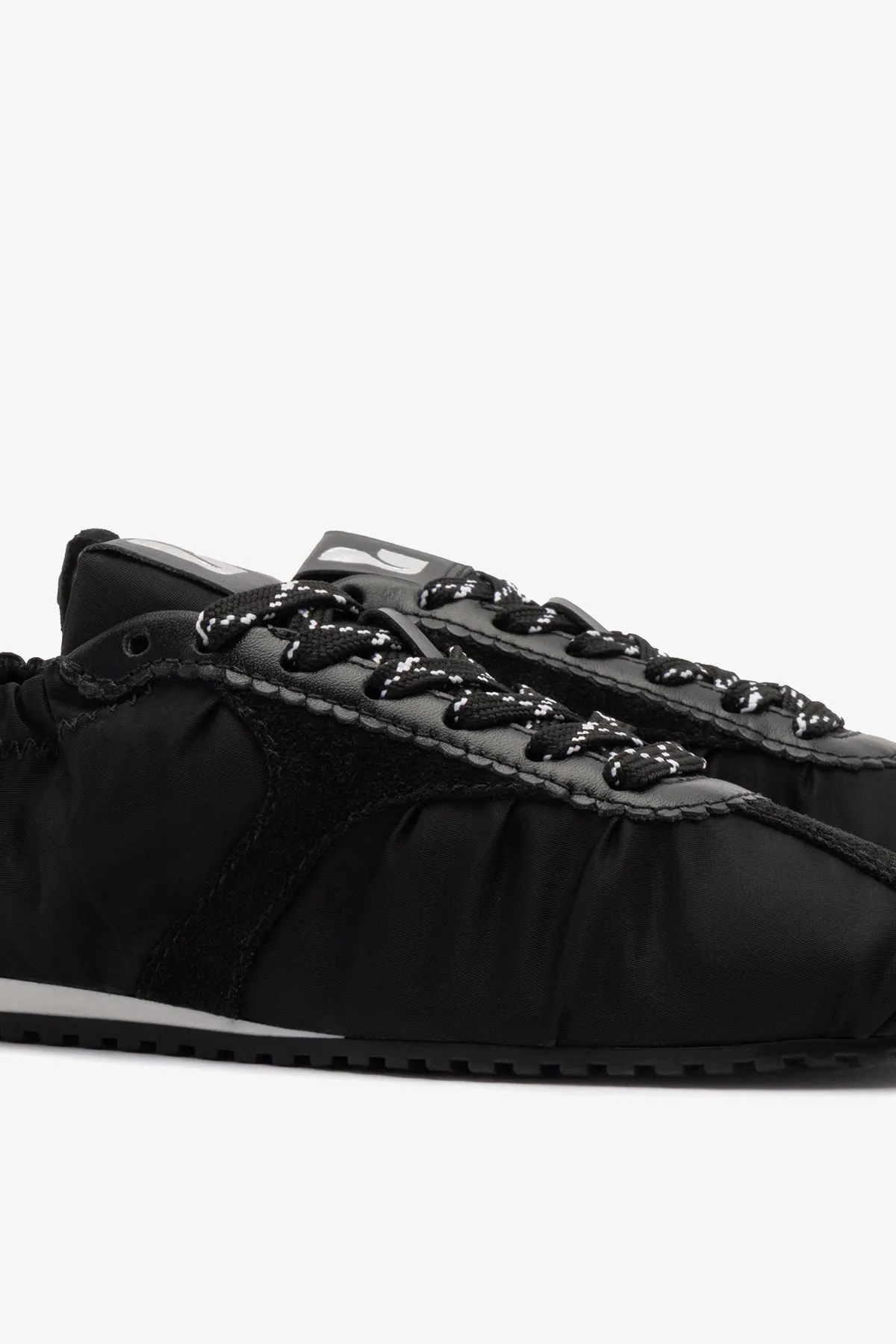 Stella Lite Sneaker In Black Nylon and Suede sold by Larroude product image thumbnail 5