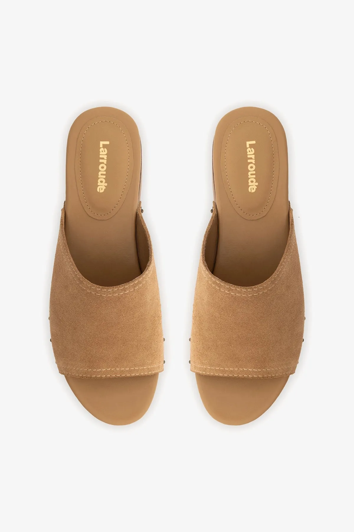 Willow Mule Peanut Suede sold by Larroude product image thumbnail 5