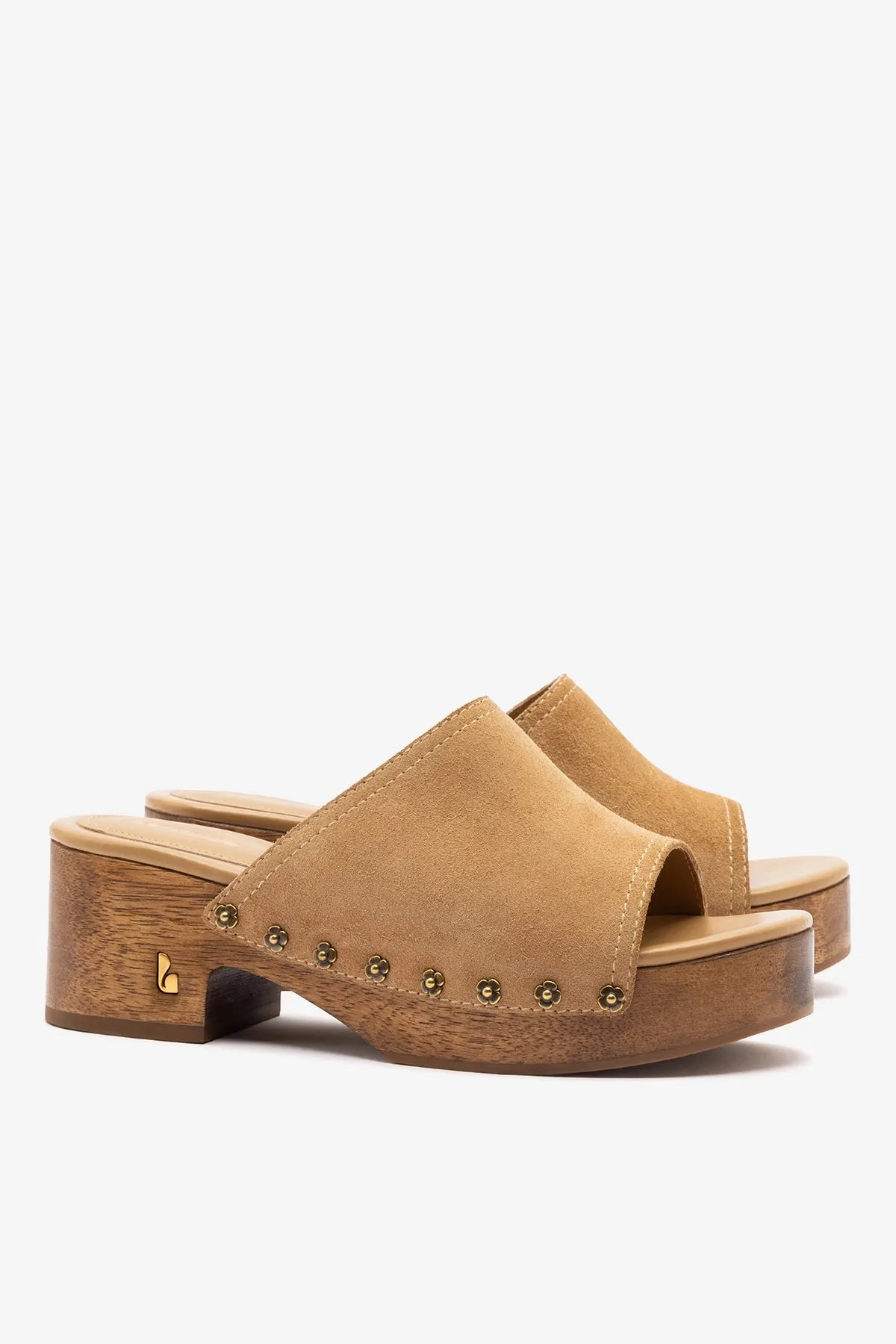 Willow Mule Peanut Suede sold by Larroude product image thumbnail 3
