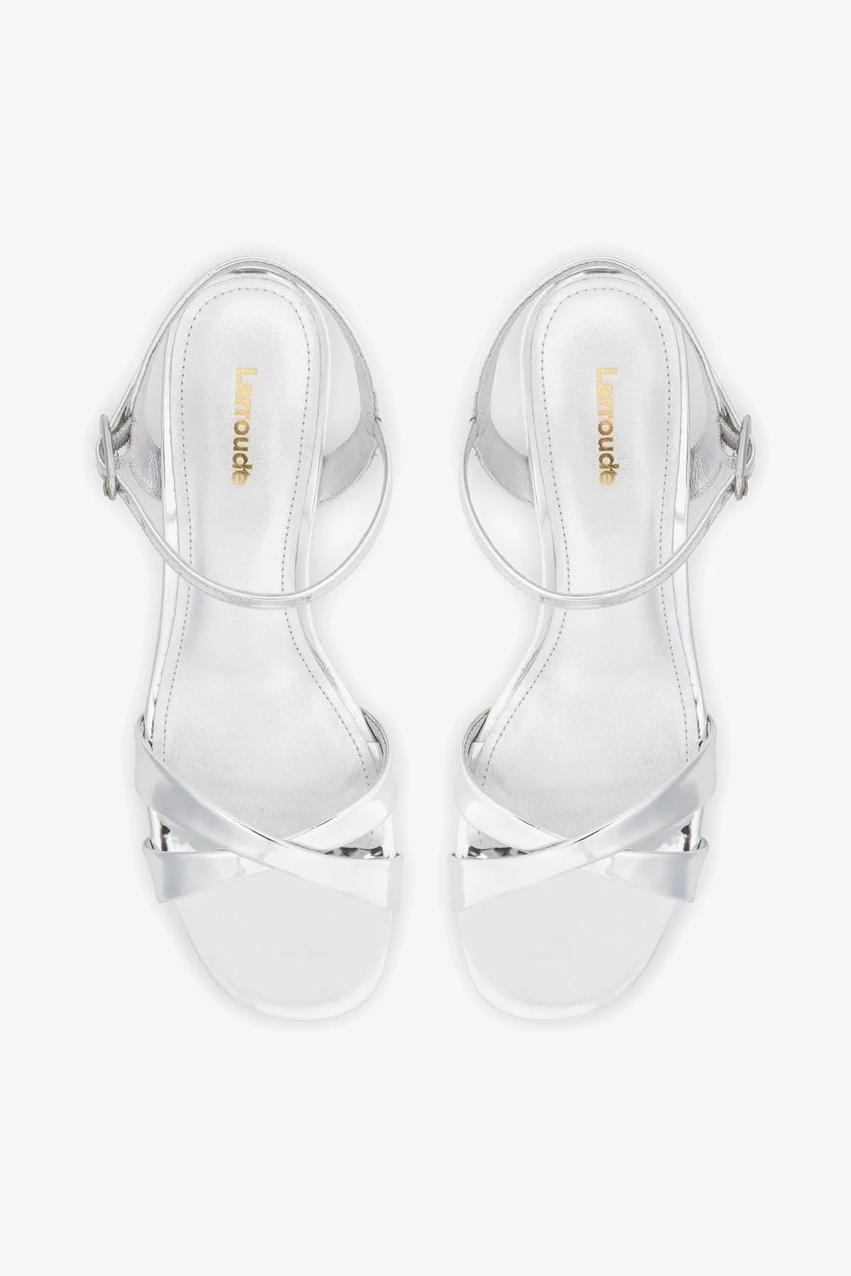 Bianca Low Sandal Silver Specchio sold by Larroude product image thumbnail 5